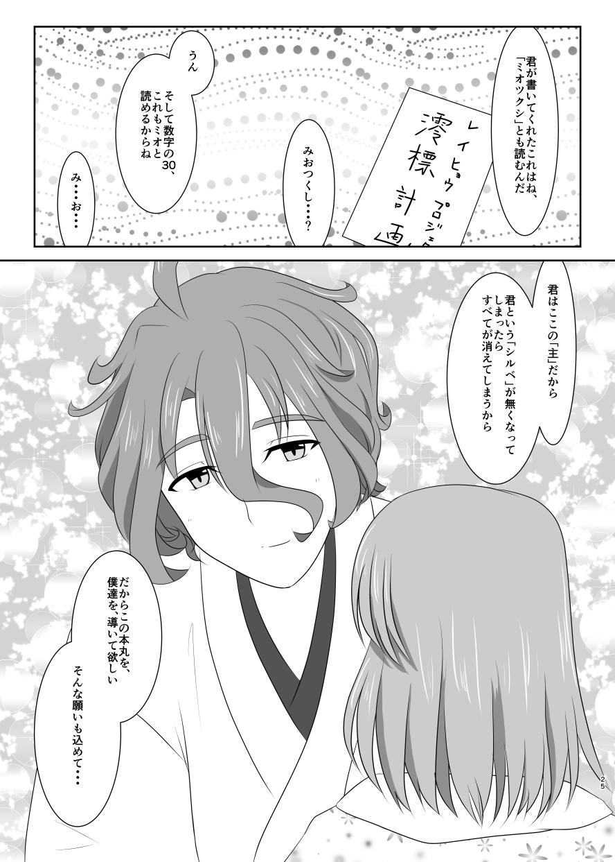 [ふにゅはにょうにゃらん (ぽんゆず)] 硝子細工の色の無い花 (刀剣乱舞) [DL版]