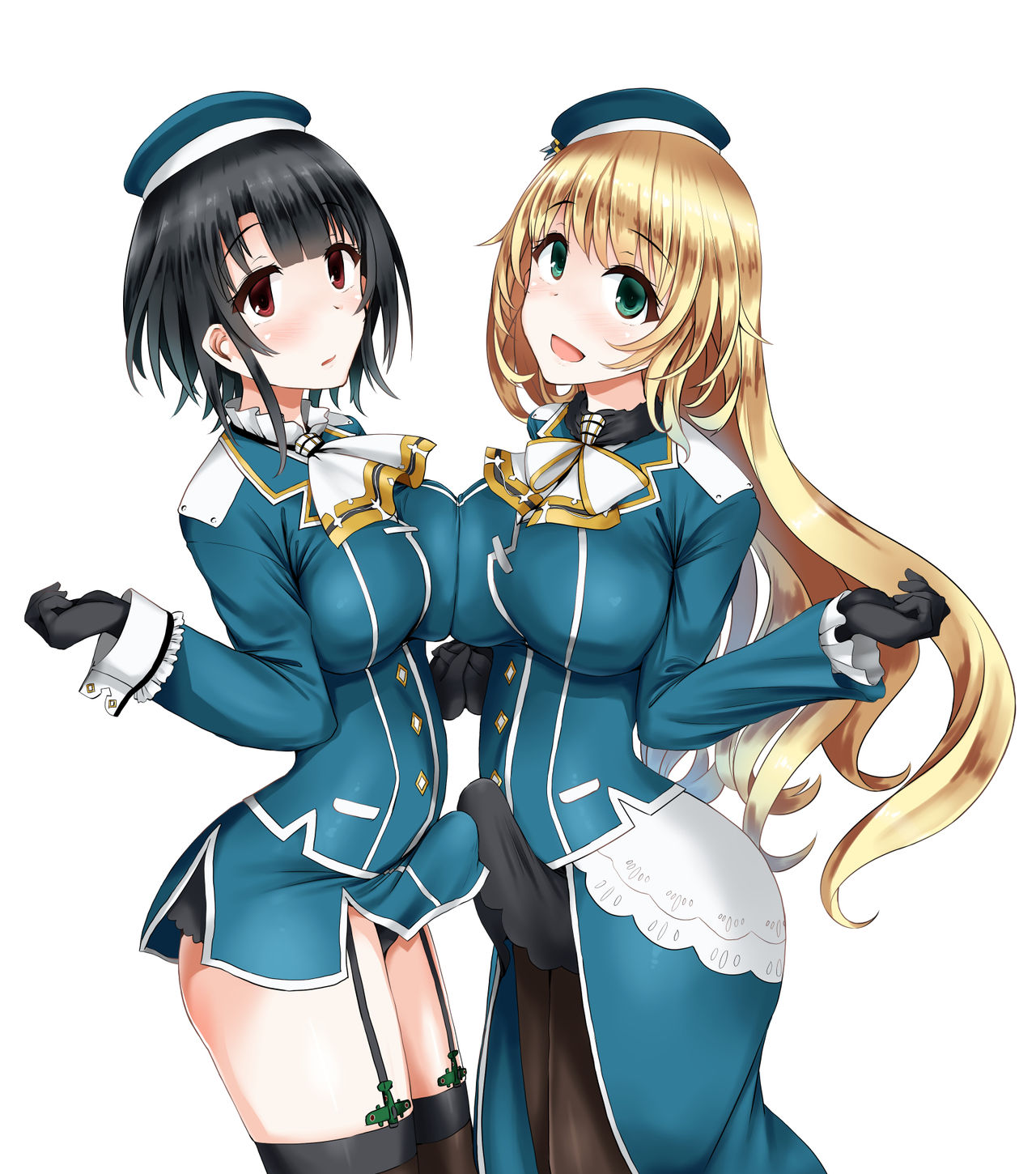 [椿亭 (三七瀬)] 藍に染めて～高雄愛宕編～ (艦隊これくしょん -艦これ-) [英訳] [DL版]