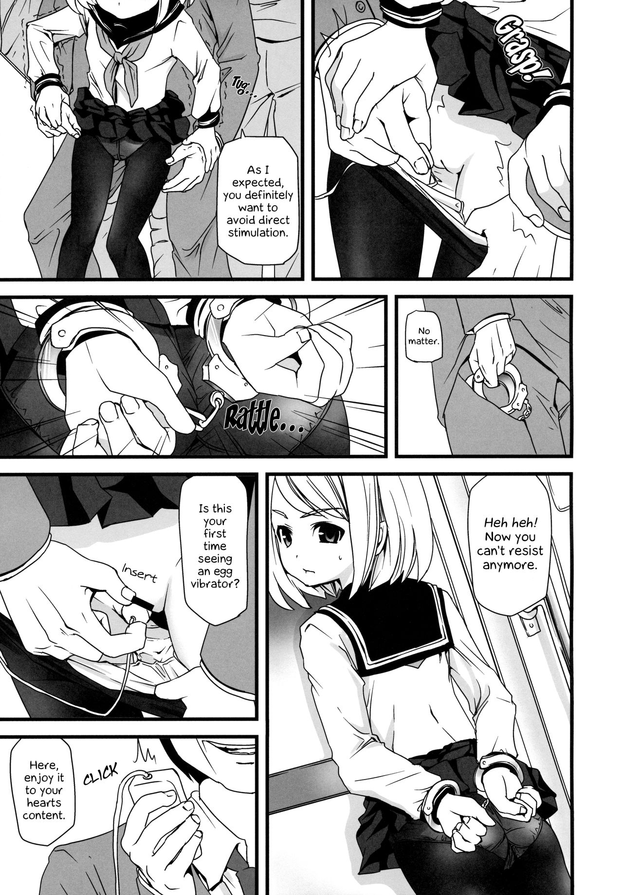 (とら祭り2015) [F宅 (安間)] 無口少女の痴漢被害1 (無口少女の痴漢被害1～4総集編) [英訳]
