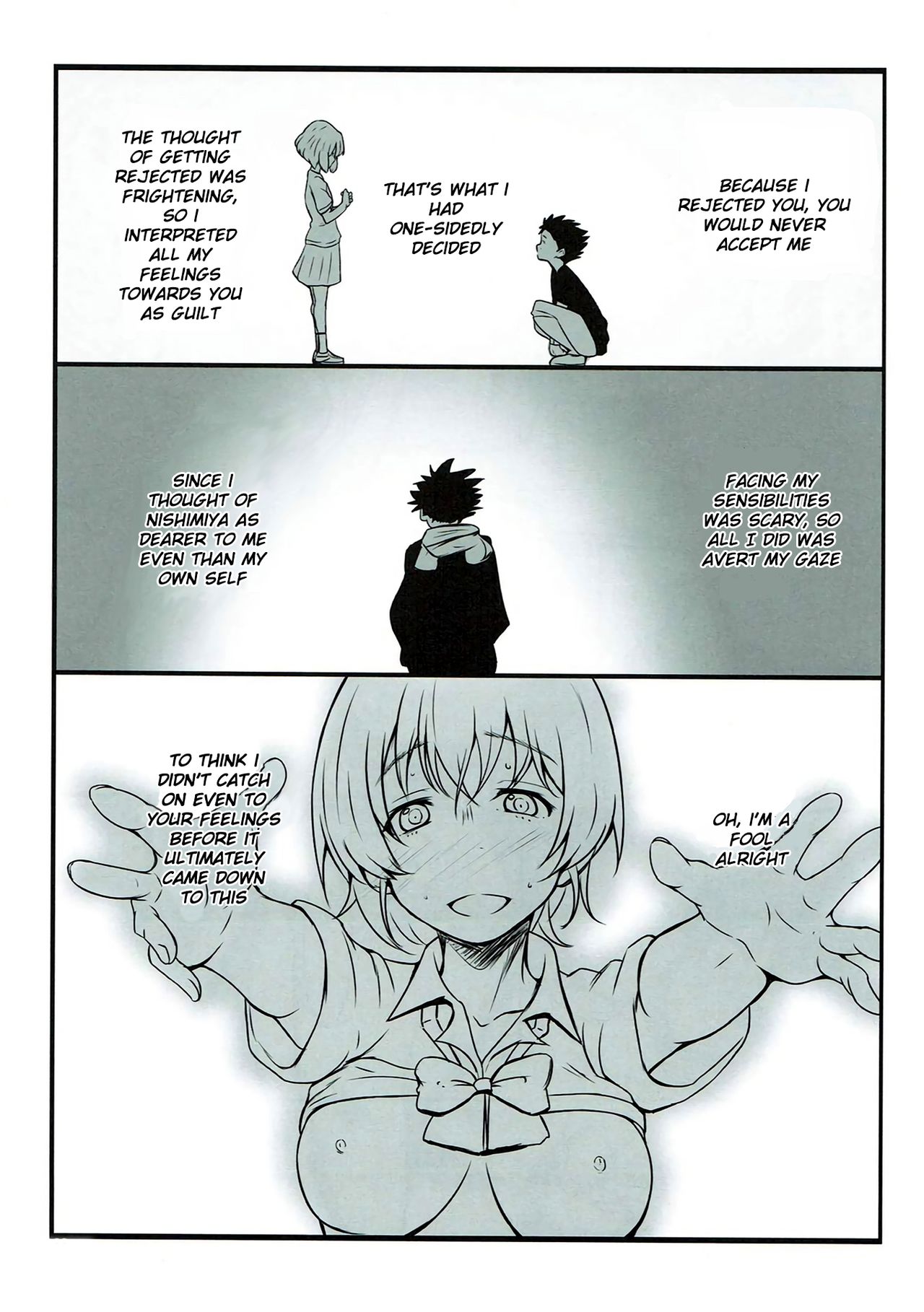 (C92) [玩具家電 (紅花)] 姉妹のこえ (聲の形) [英訳]