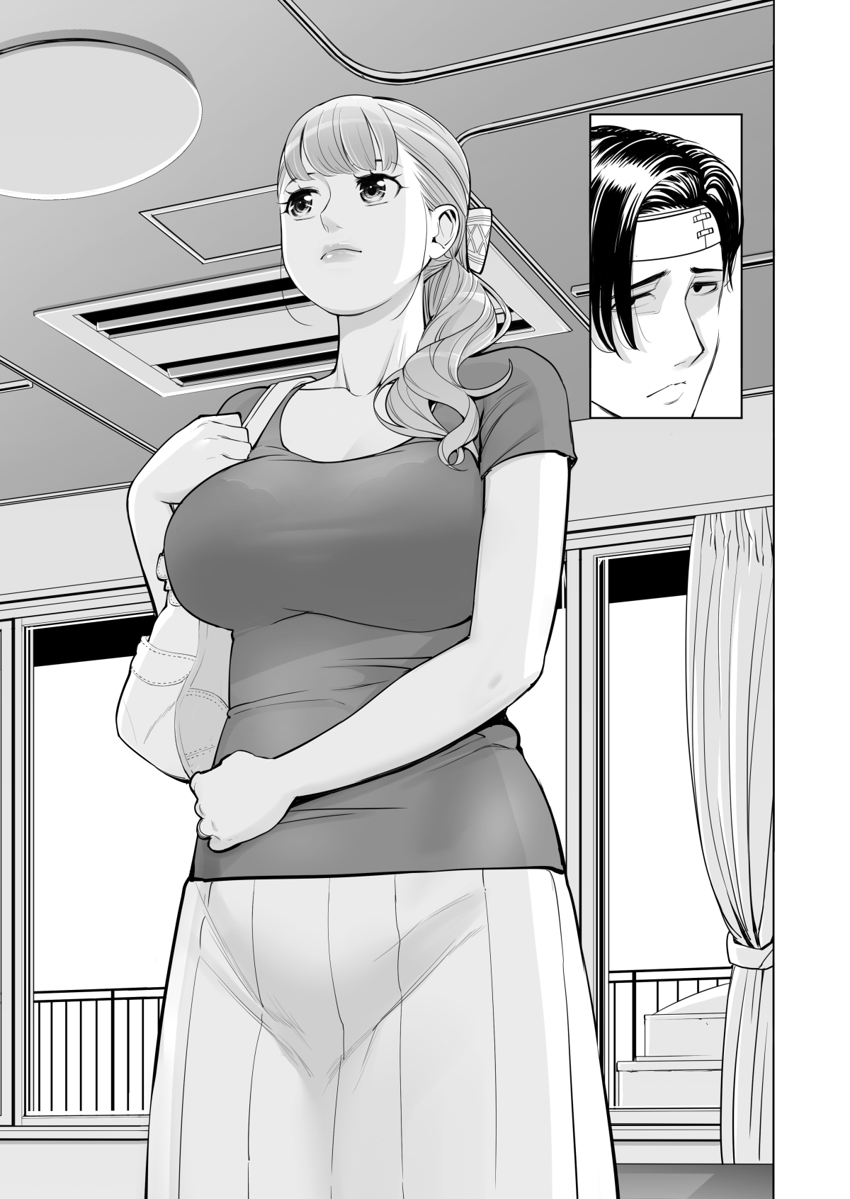 [HGTラボ (津差宇土)] 茜色に染まる若妻 ～病室で僕の妻が寝取られた～(前編)