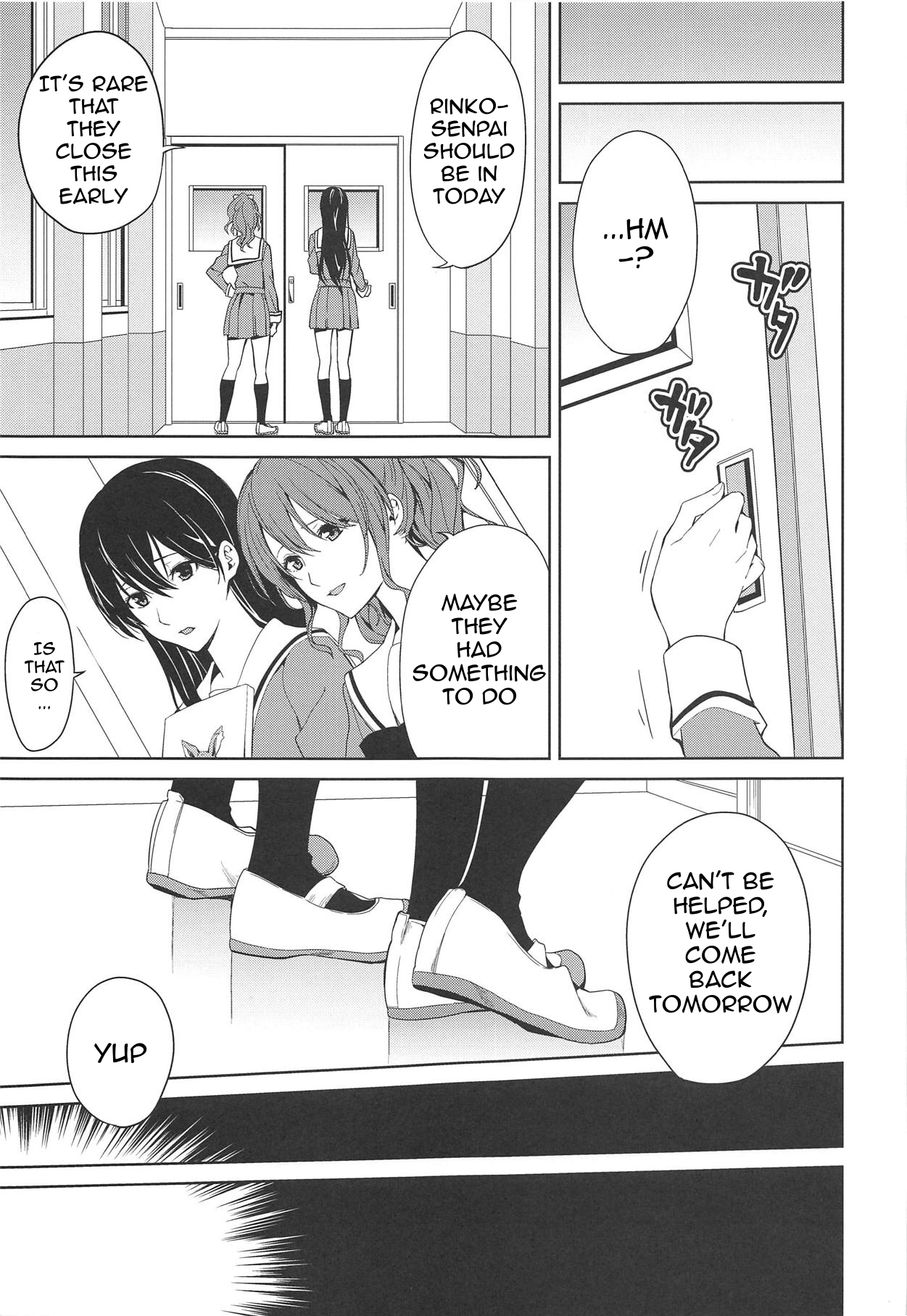 (C95) [戦いの軌跡 (戦友)] りんさよふたなりえっち本 (BanG Dream!) [英訳]