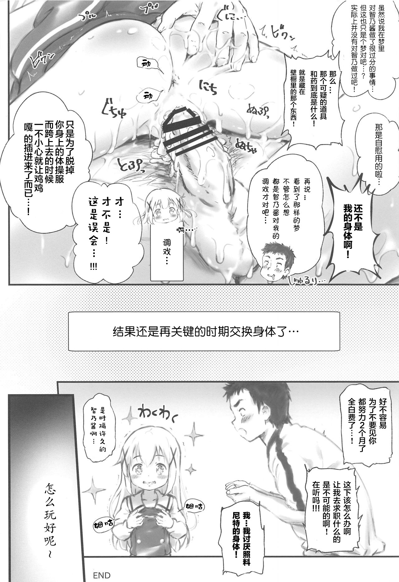 (C97) [Argyle◇check、わんとんランド組合 (こまめ丸)] とろ娘23 チノちゃんはじめました!!4 起きてください… (ご注文はうさぎですか?) [中国翻訳]