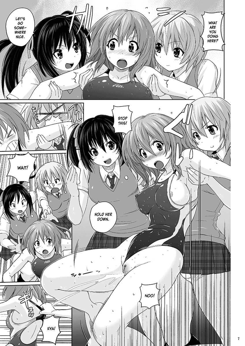 [猫畑 (紫☆にゃ～)] むちむちピンチ競泳水着 [英訳] [DL版]