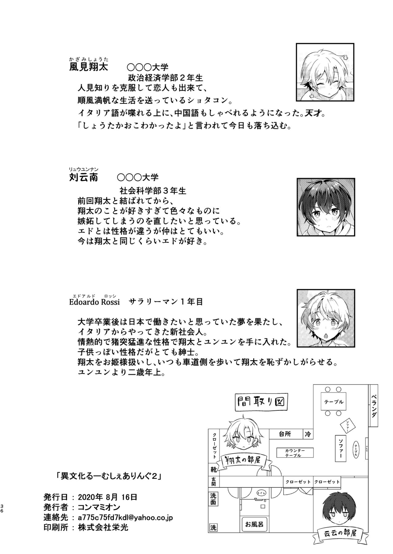 [コンマミオン (沼)] 異文化るーむしぇありんぐ2 [DL版] [無修正]