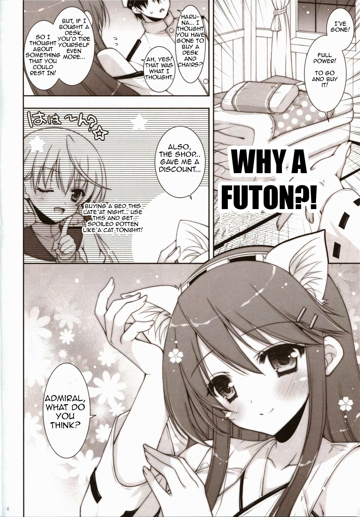 (C85) [しぐにゃん (しぐにゃん)] 我、榛名と夜戦に突入す!! (艦隊これくしょん -艦これ-) [英訳]