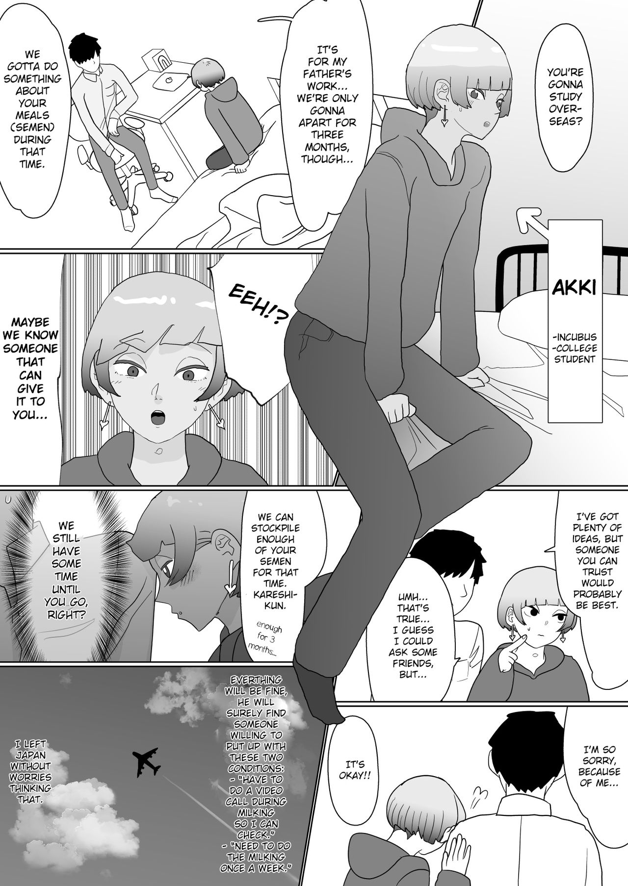 [ユメミルチカラ] 100日後に寝取られるサキュバス♂ [英訳]