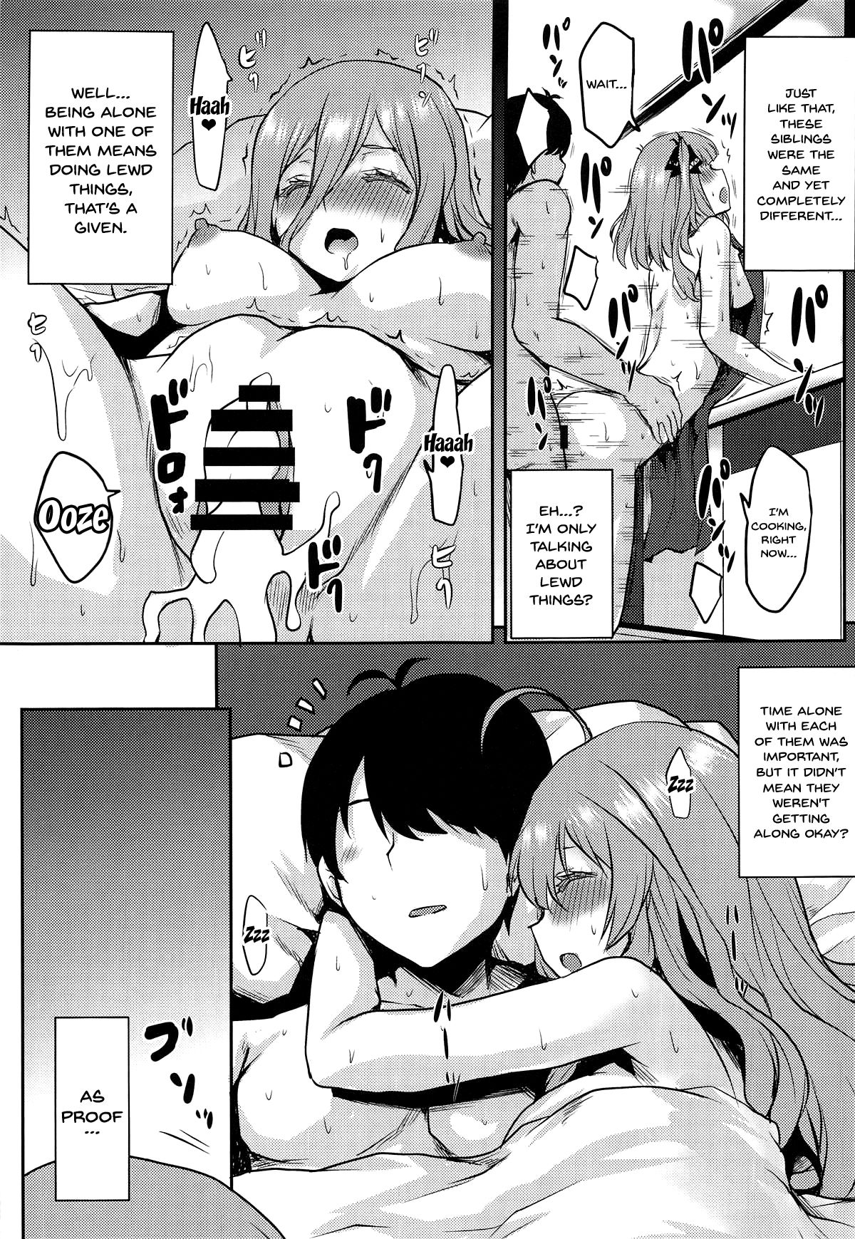 (COMIC1☆15) [想詰め (串カツ孔明)] 想詰めBOX 46 (五等分の花嫁) [英訳]