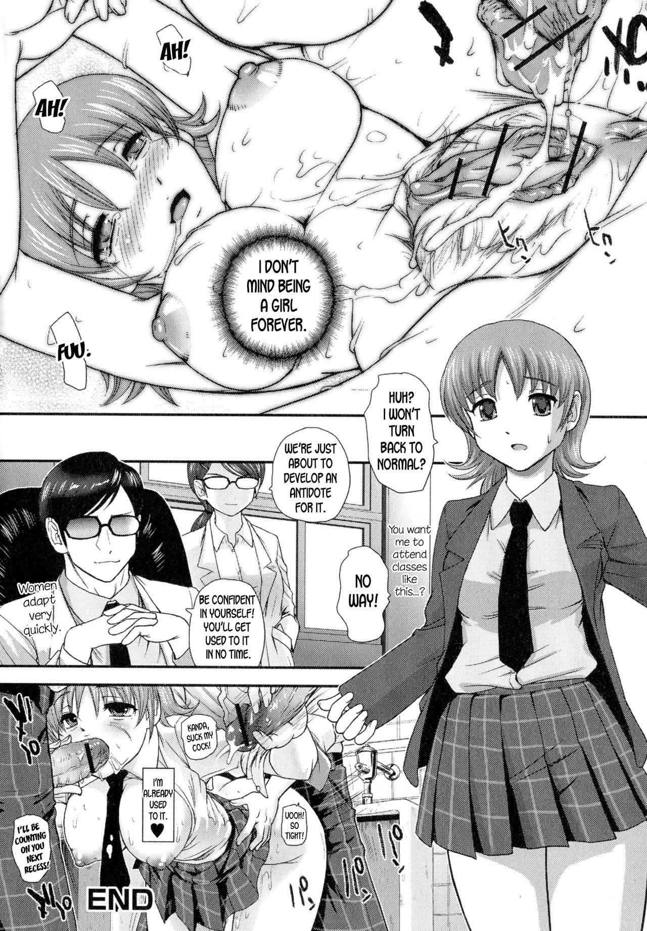 [Q] はじめてのオンナノコ (にょたいか ダイナマイツ!) [英訳]