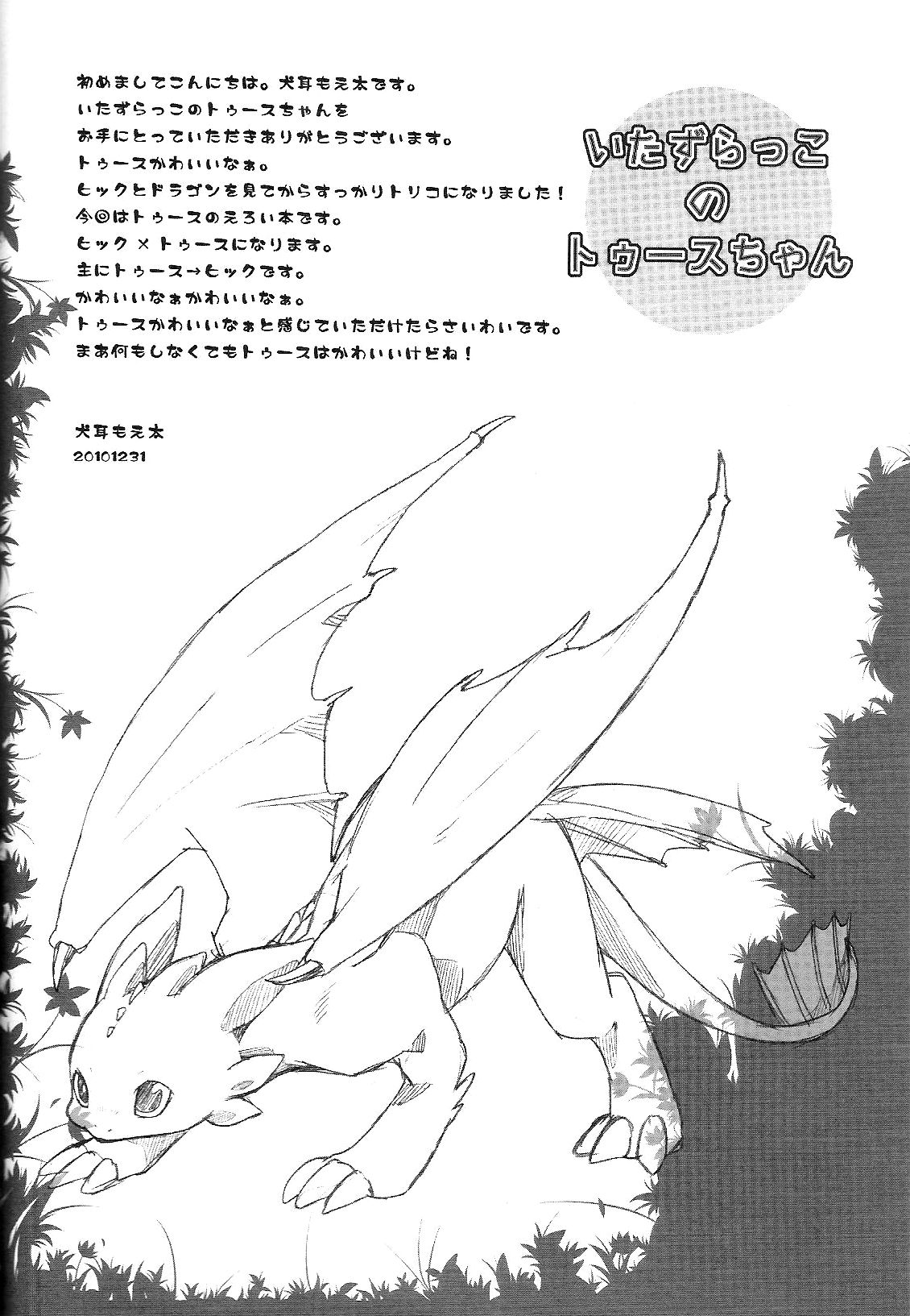 (C79) [Dogear (犬耳もえ太)] いたずらっこのトゥースちゃん (ヒックとドラゴン) [中国翻訳]