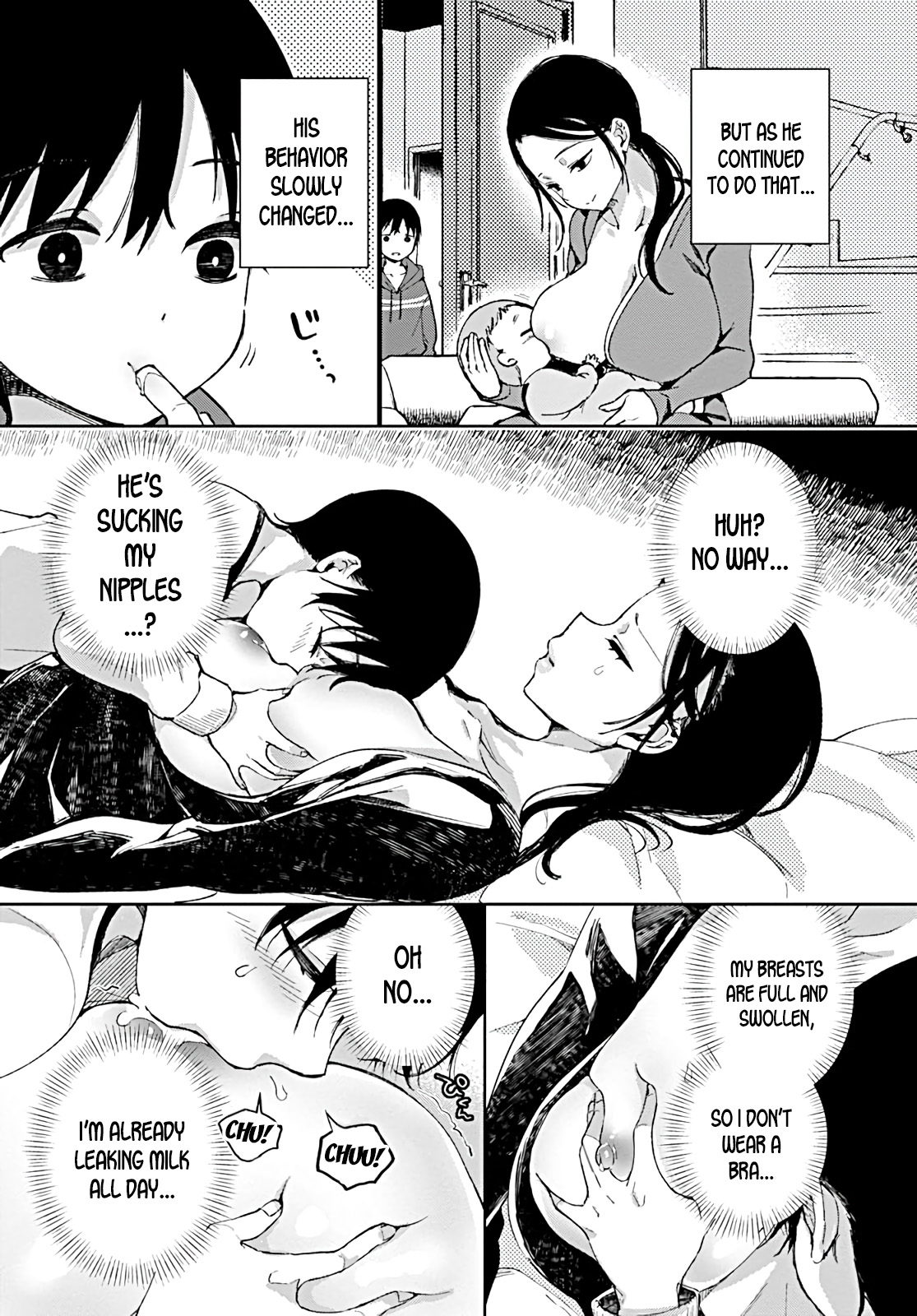 [あちゅむち] 実母の巨乳を貪るショタは愛情と母乳を注がれる (COMIC ペンギンクラブ 2019年8月号) [英訳] [DL版]