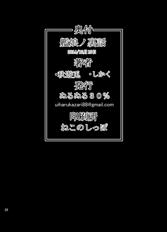 [ぬるぬる30% (秋遊兎)] 艦娘ノ裏話 (艦隊これくしょん -艦これ-) [DL版]
