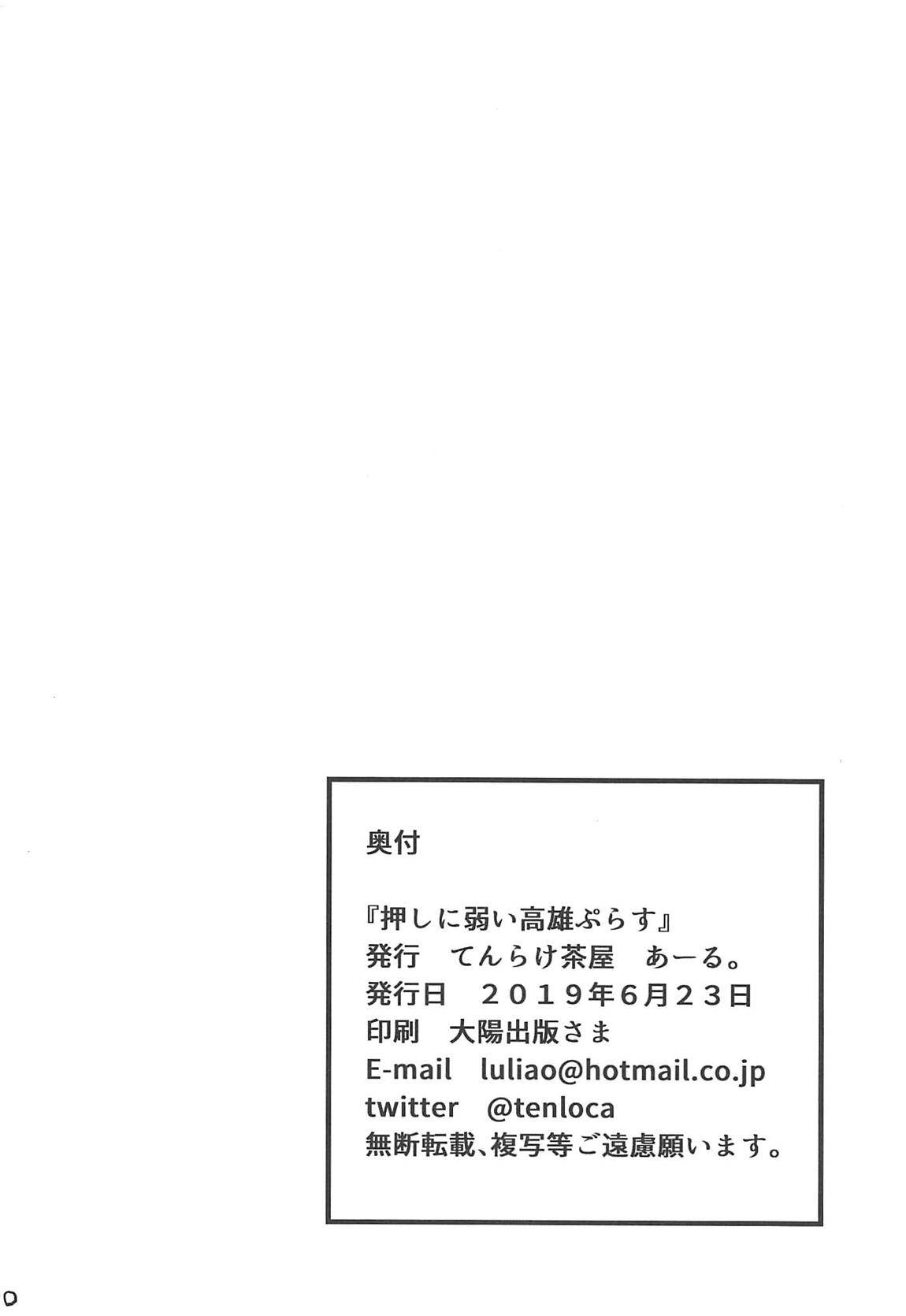 (アズレン学園購買部9) [てんらけ茶屋 (あーる。)] 押しに弱い高雄ぷらす (アズールレーン)