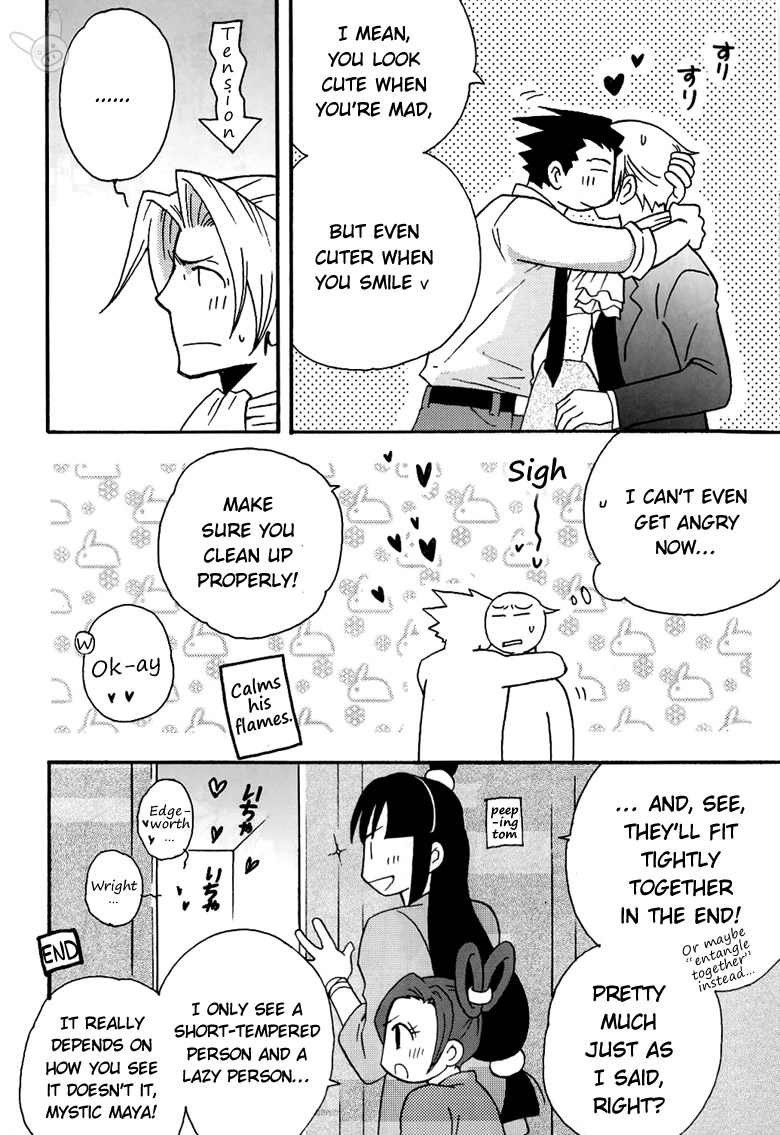 (C72) [独裁モラトリアム (鈴井雪乃)] BASIC COLORS キホンノ青ト赤 (逆転裁判) [英訳]