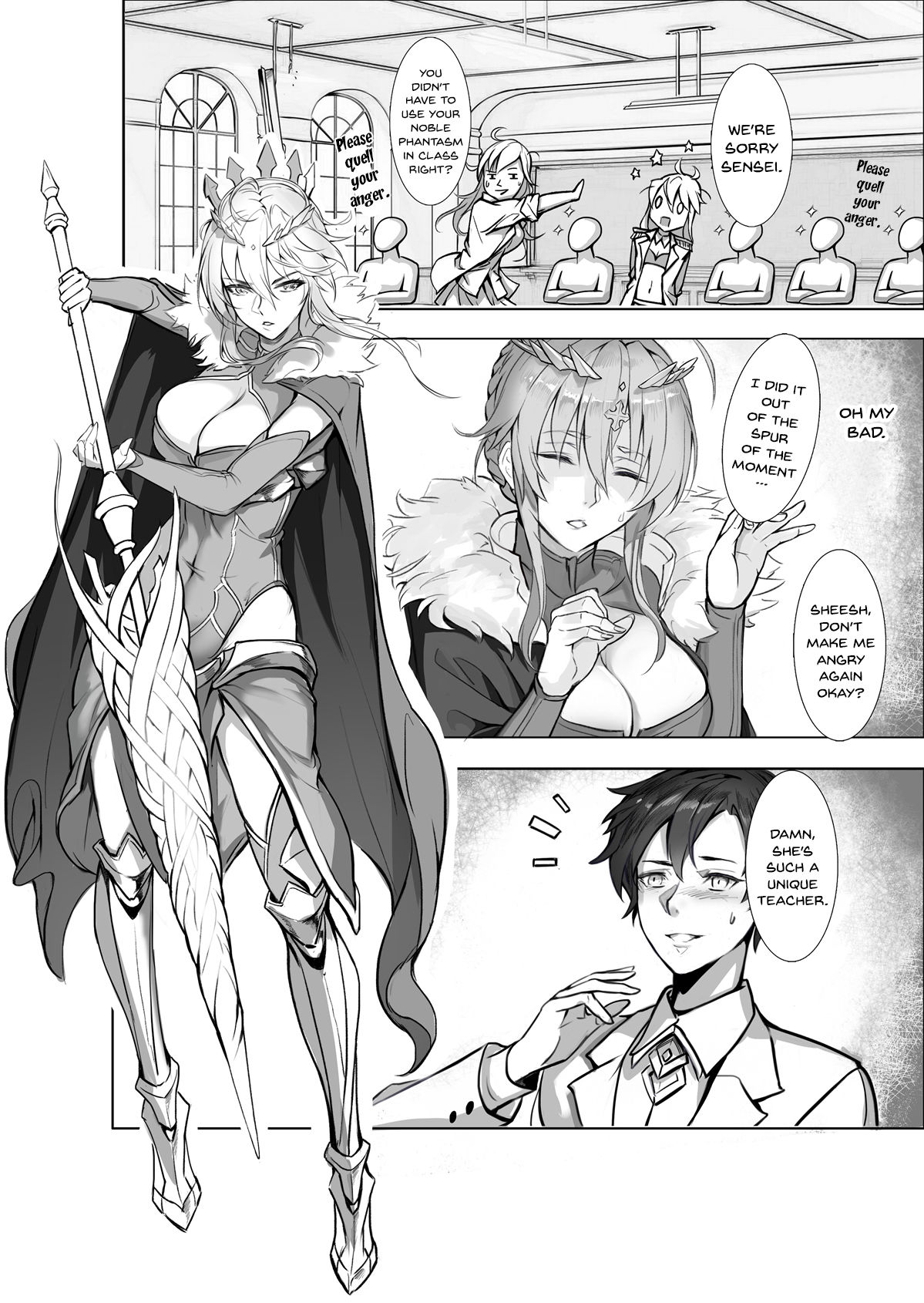 (C95) [Nameless (月の仙人丿)] 教師体験 (Fate/Grand Order) [英訳]