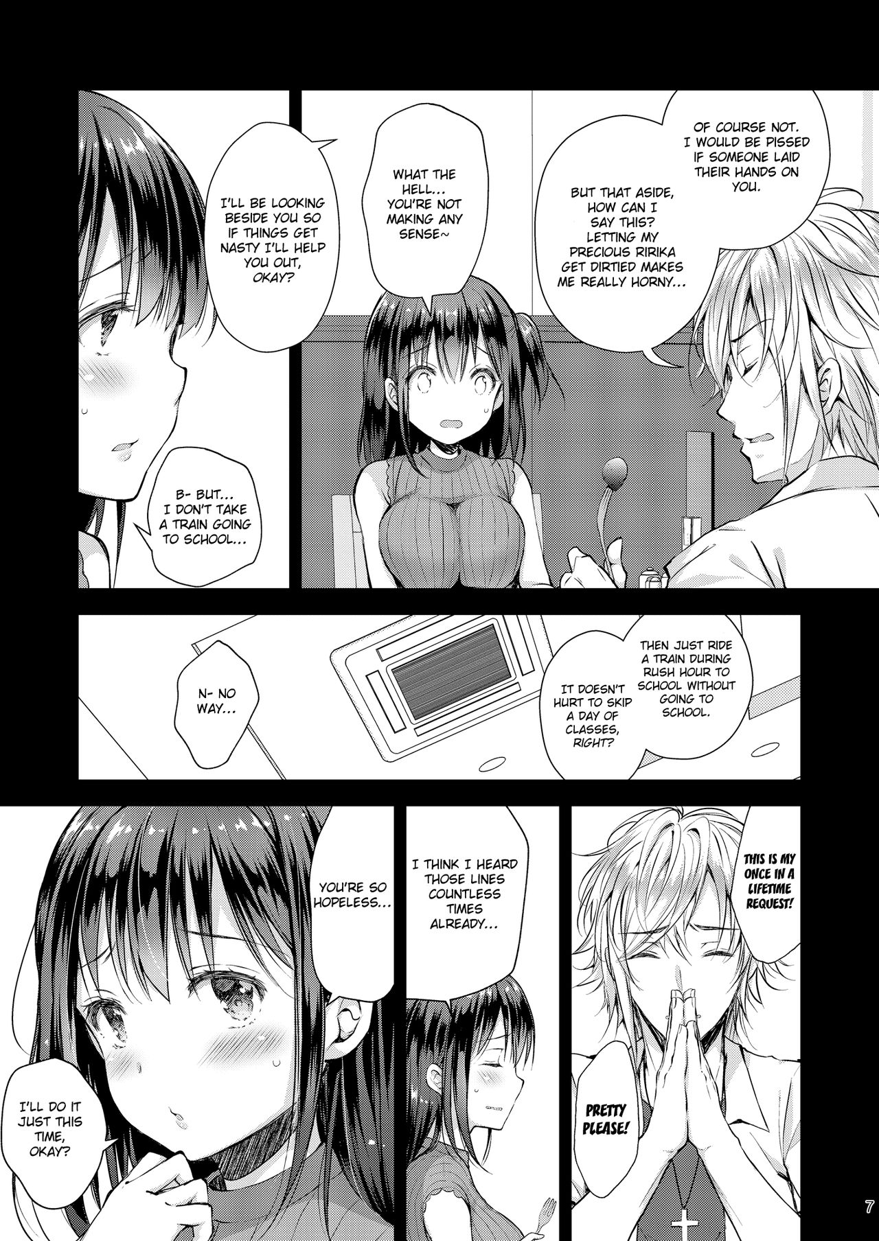 (COMIC1☆15) [Sugar*Berry*Syrup (クロエ)] 恥辱の痴漢電車4～彼氏にせがまれ痴漢電車に乗った少女～[英訳]