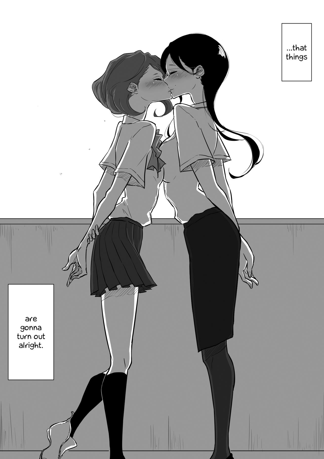 [ぱんだこりゃ] 創作百合:レズ風俗行ったら担任が出てきた件 [英訳]