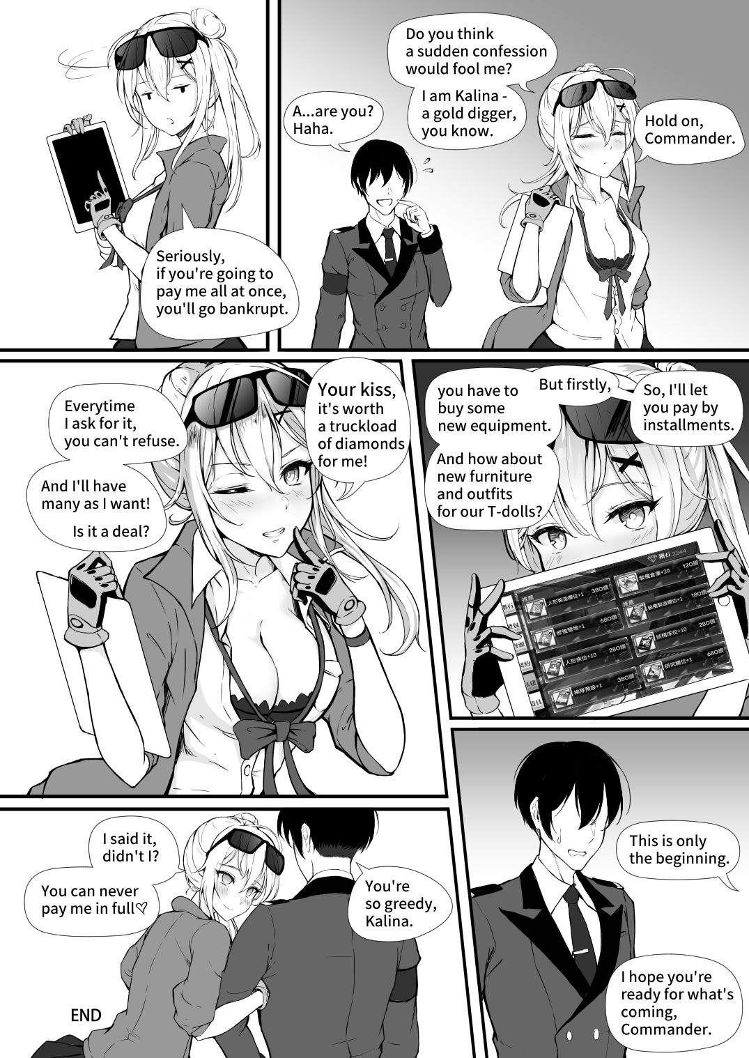 [ElisKalti] 一個吻價值幾顆鑽石? (少女前線) [英語] [DL版]
