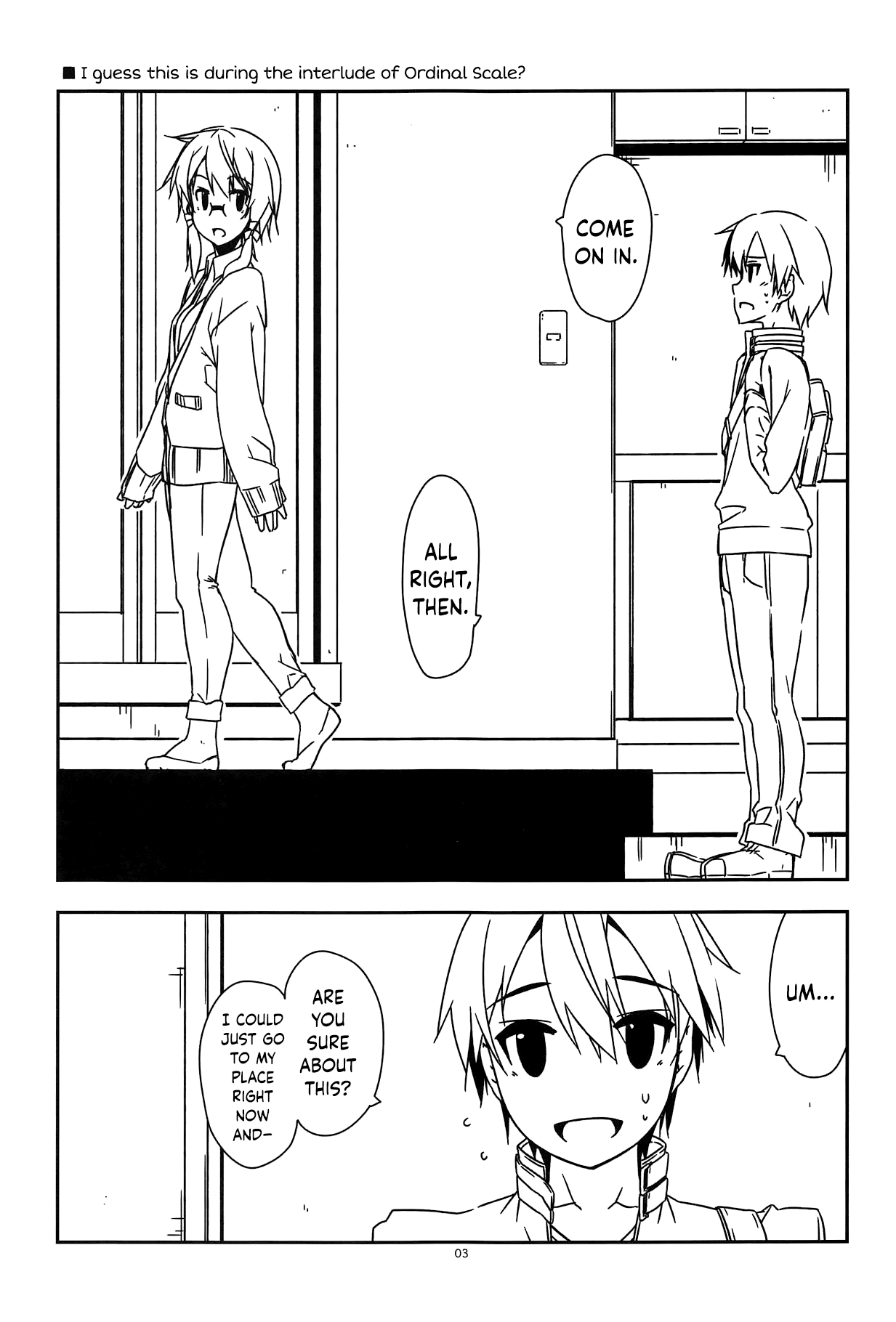 (C95) [行脚堂 (しけー)] Extra58 (ソードアート・オンライン) [英訳]
