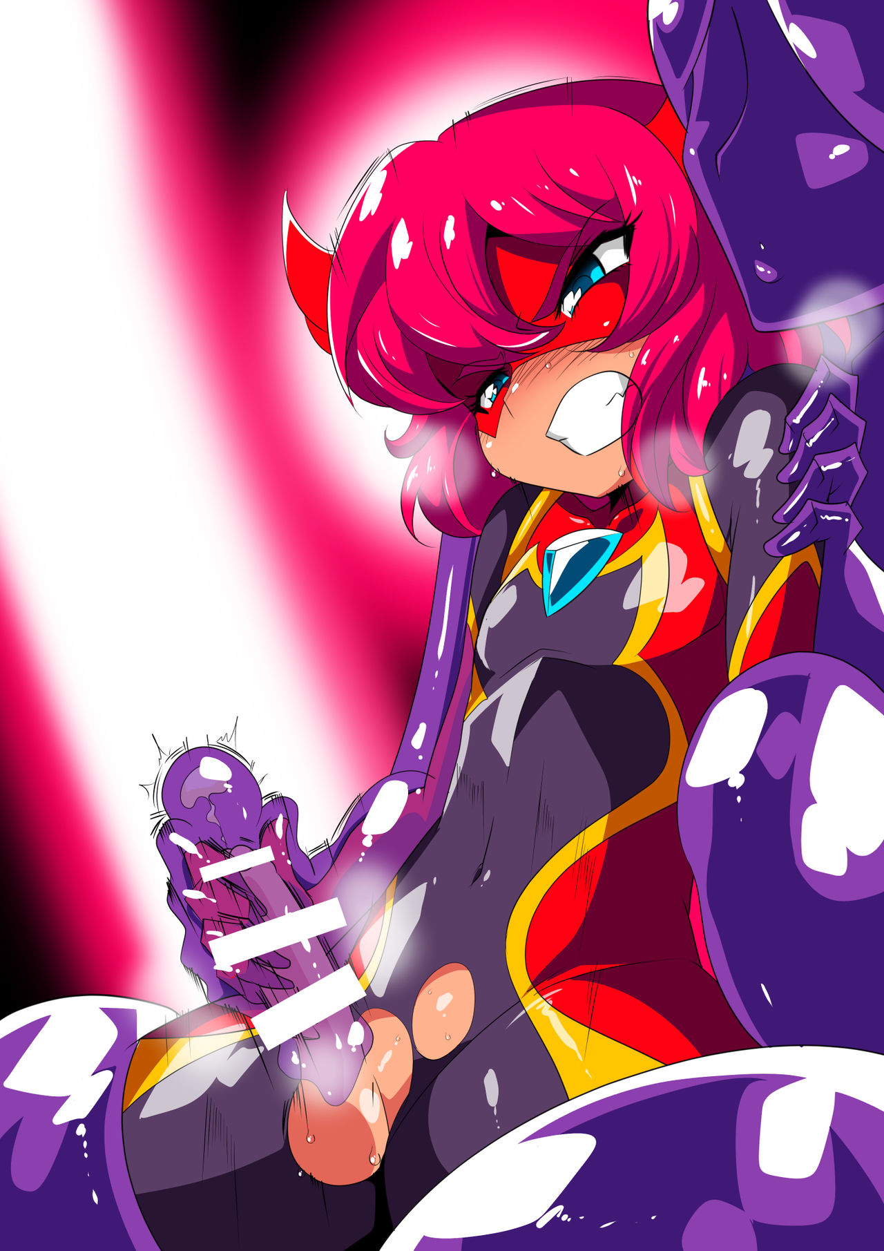 [ワラビモチー] ショタヒーローズ VS スライムお姉さん [英訳]