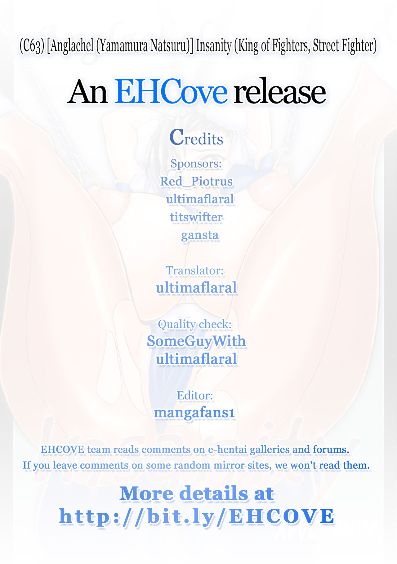 [アングラヘル (山村なつる)] Insanity (キング・オブ・ファイターズ、ストリートファイター) [英訳] [2004年12月]