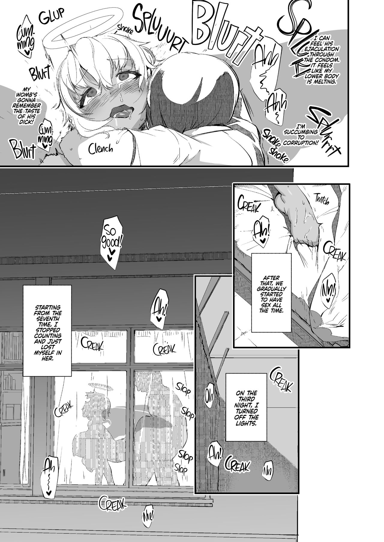 [AHOBAKA (aho)] Hすぎる天使はサキュバスと見分けがつかない [英訳] [無修正] [DL版]