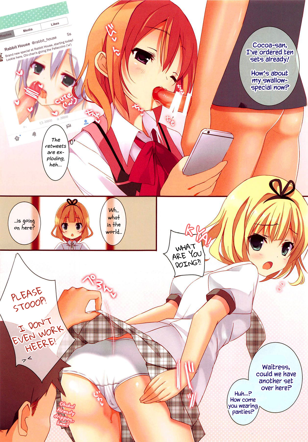 (C93) [47sp. (高階聖人)] めちゃシコごちうさAssort. (ご注文はうさぎですか?) [英訳]