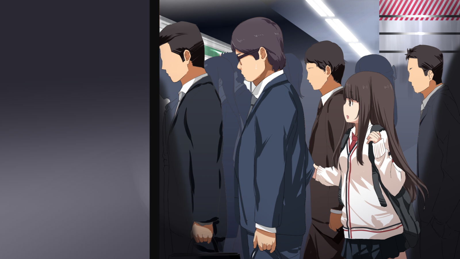 shōakumaJKnishiboritorareruman＆＃x27; in gyaku chikan densha