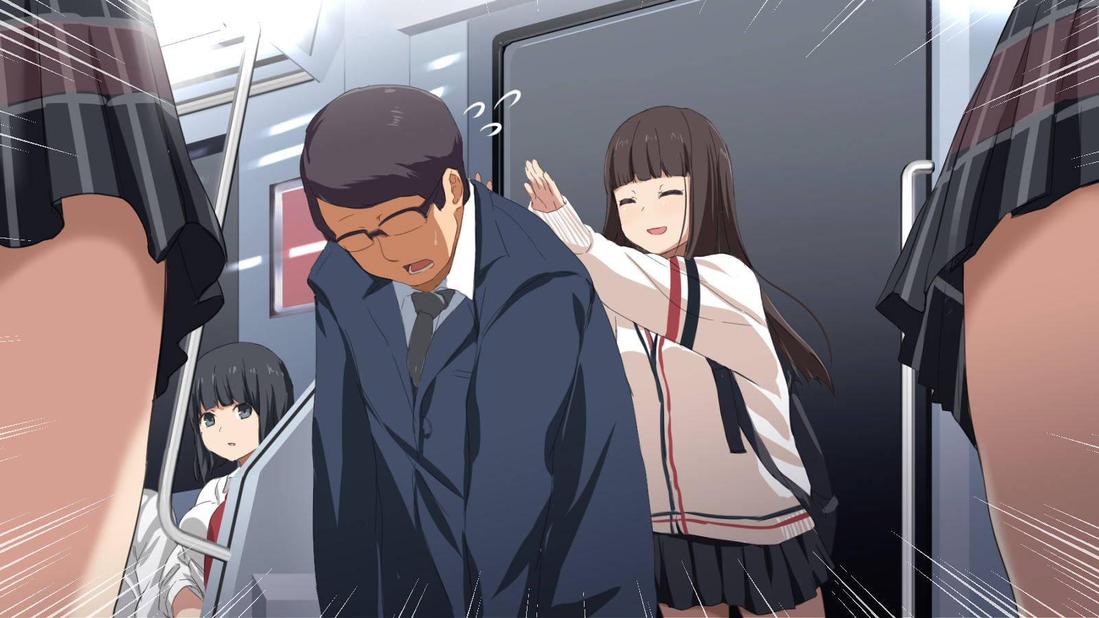 shōakumaJKnishiboritorareruman＆＃x27; in gyaku chikan densha