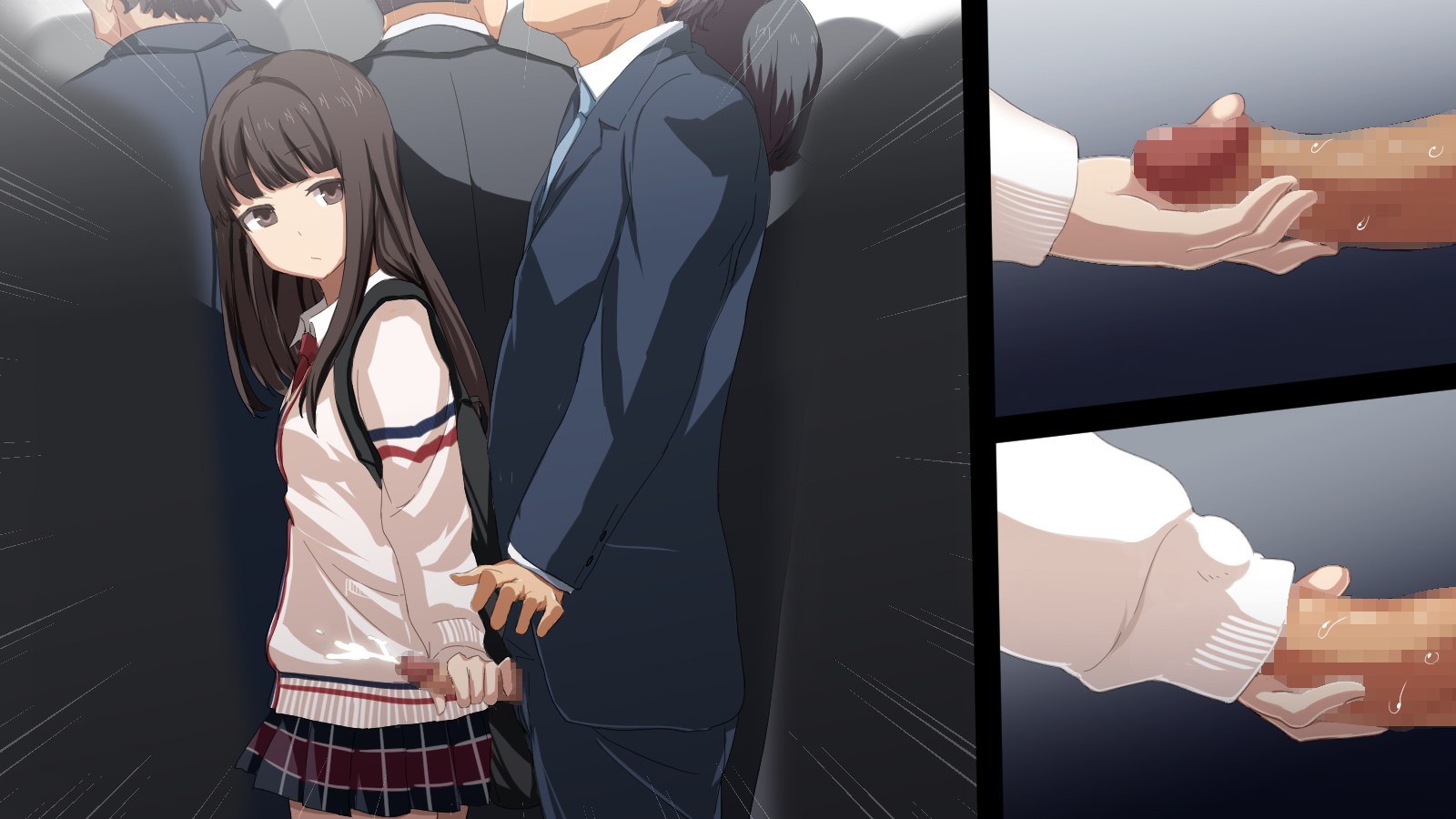 shōakumaJKnishiboritorareruman＆＃x27; in gyaku chikan densha