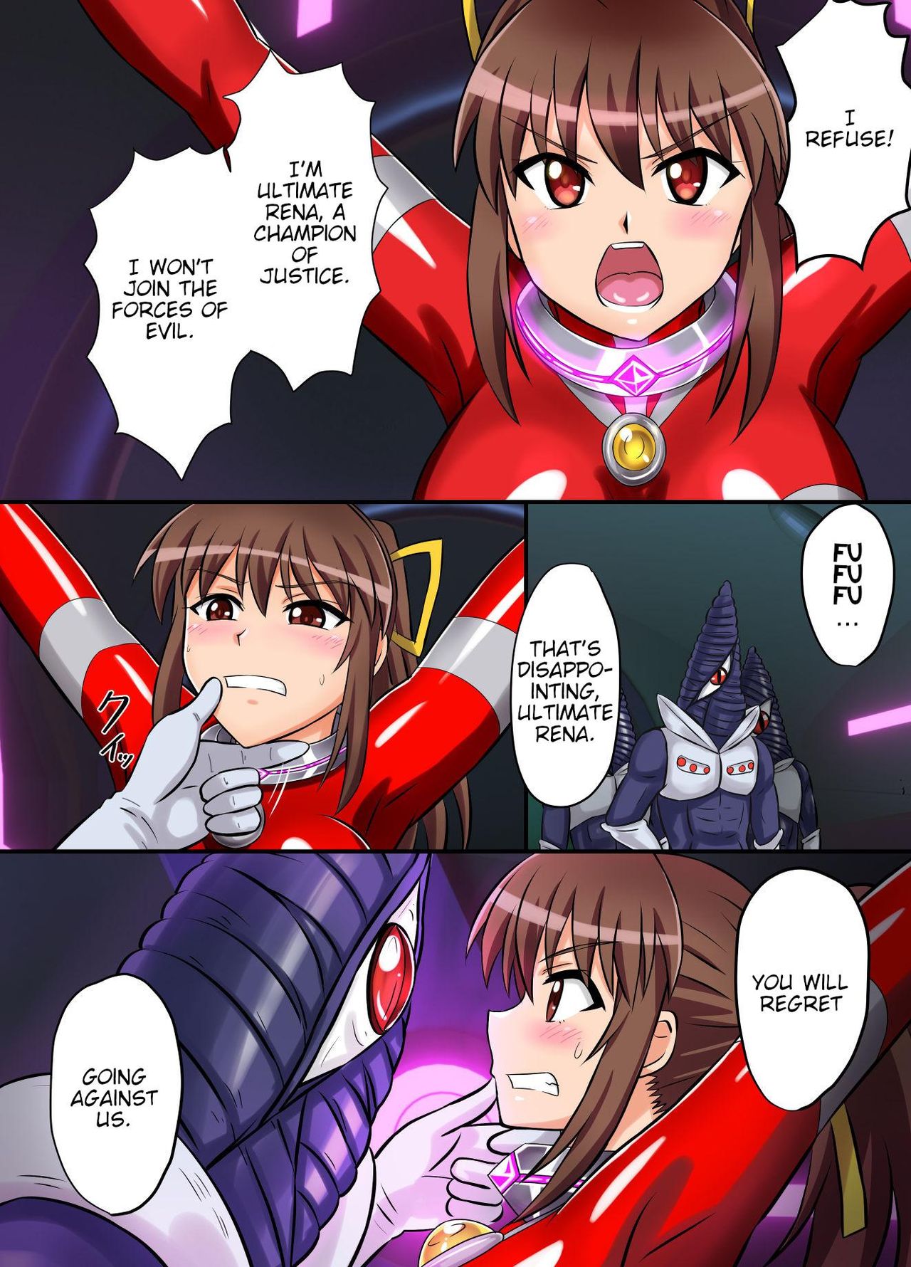 [変画屋 (asu)] アルティメットレナ 第4話 宇宙人の罠!不完全変身! (ウルトラマン) [英訳]