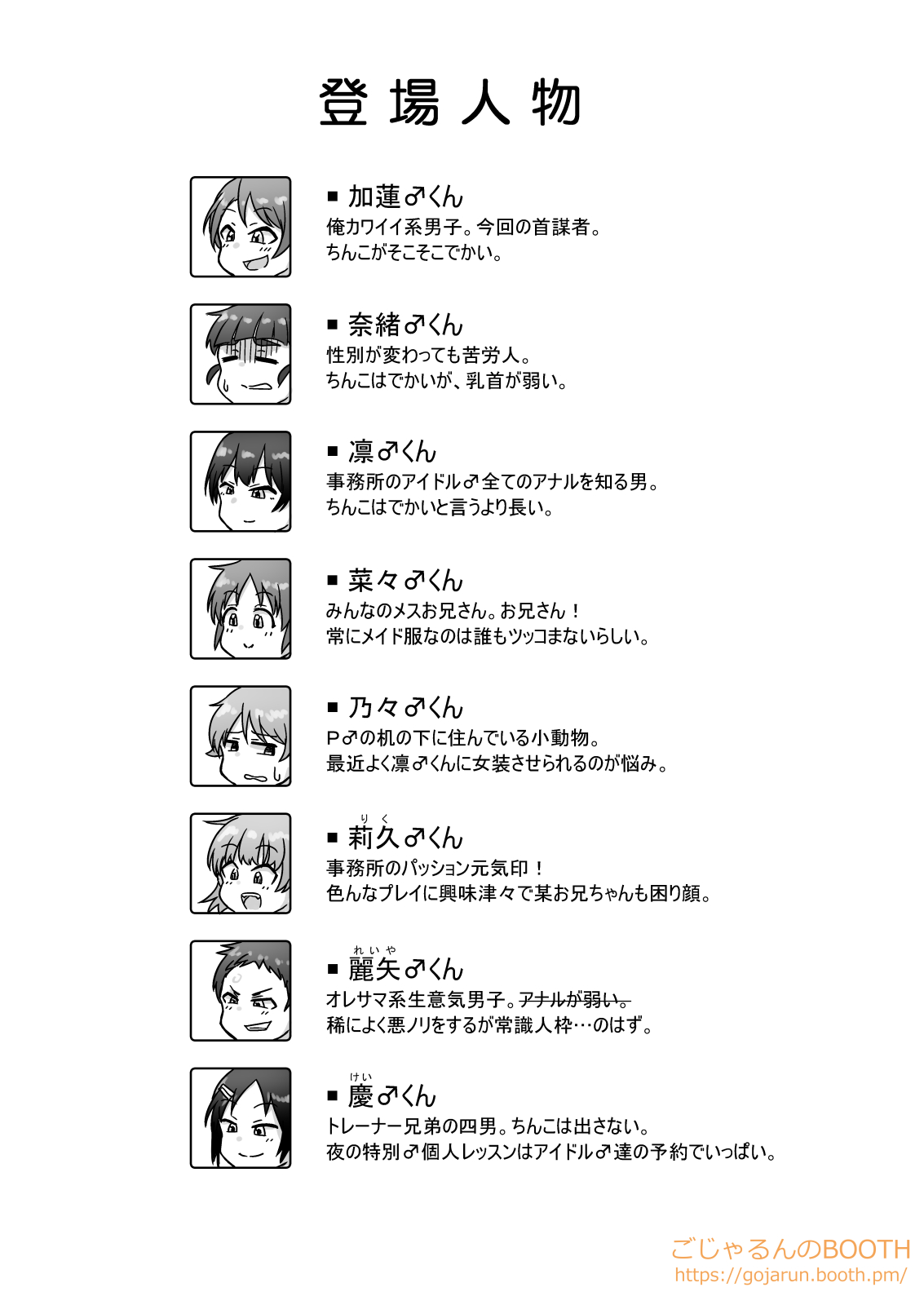 [ごじゃるんのお座敷 (ごじゃるん)] 男体化トライアド♂とゆかいな仲間たち おちんちんチャレンジ (アイドルマスター シンデレラガールズ) [DL版]