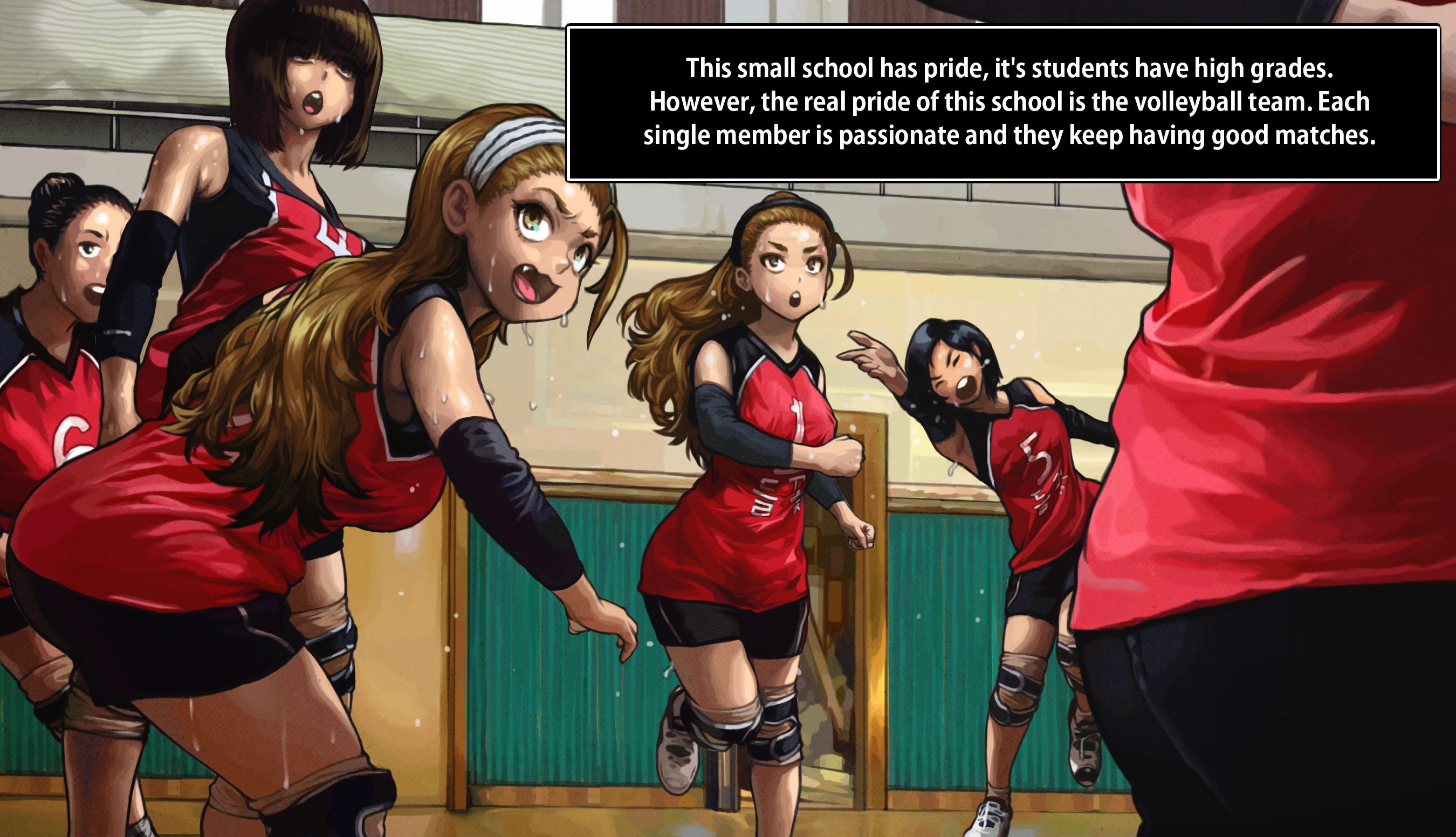 주지육림배구부情熱的なバレーボールチーム