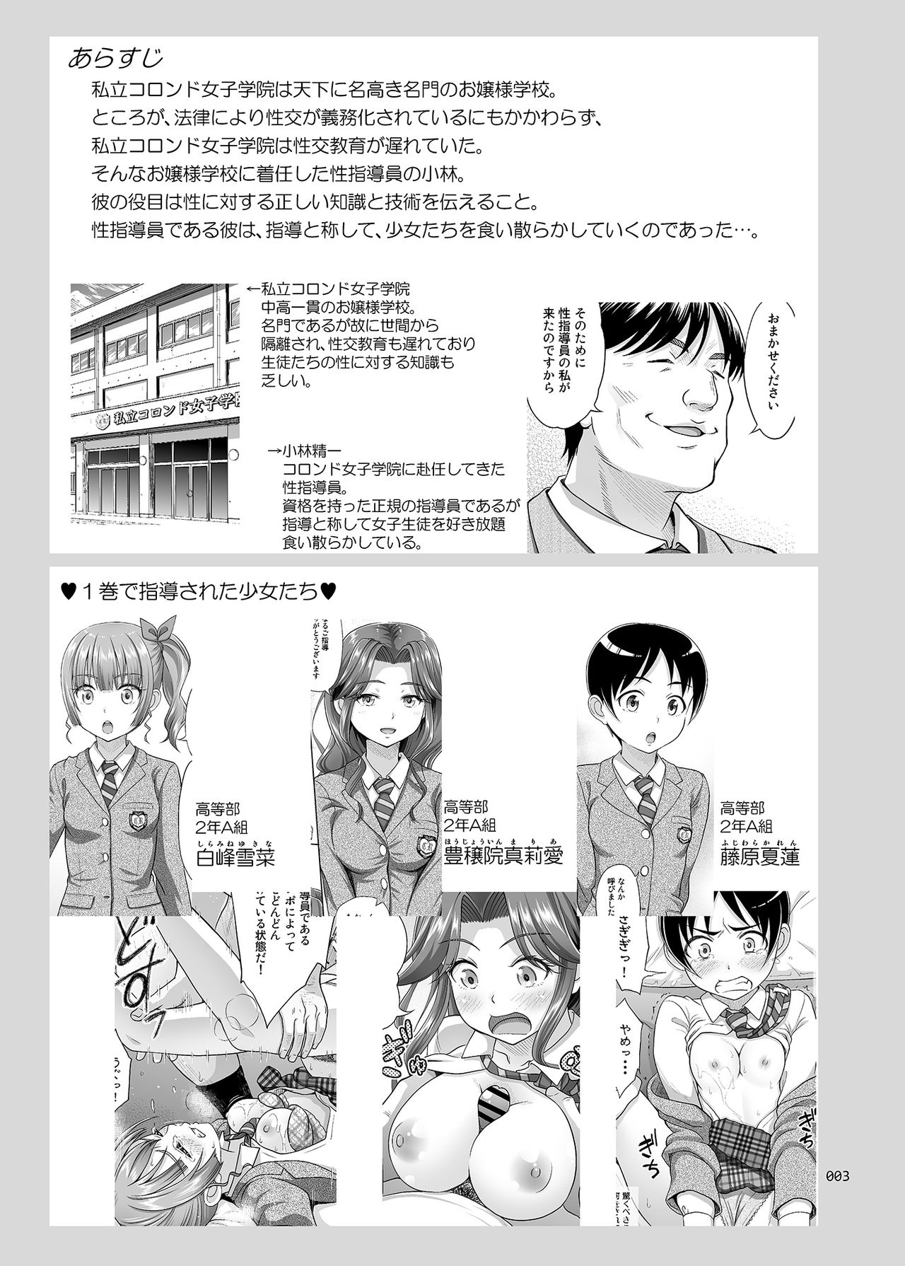 [暗中模索 (まるころんど)] 性指導員のお仕事2 なかがよさそうだったので二人まとめてほじくってあげた [英訳] [DL版]