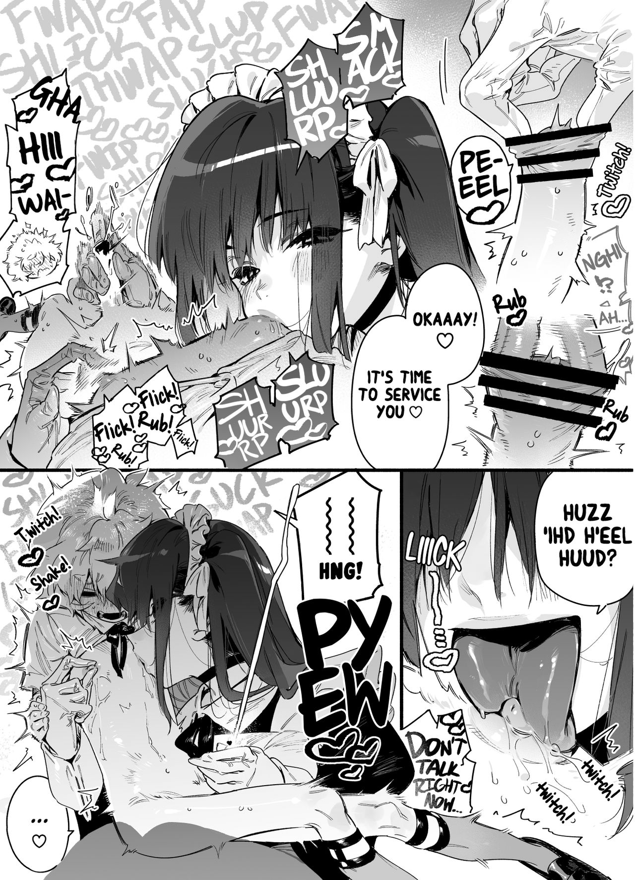 [牛タン定食への恋 (チョモラン)] クラスメイトの女子淫魔に連休中のお泊り会で襲われちゃう男子の話 [英訳] [DL版]