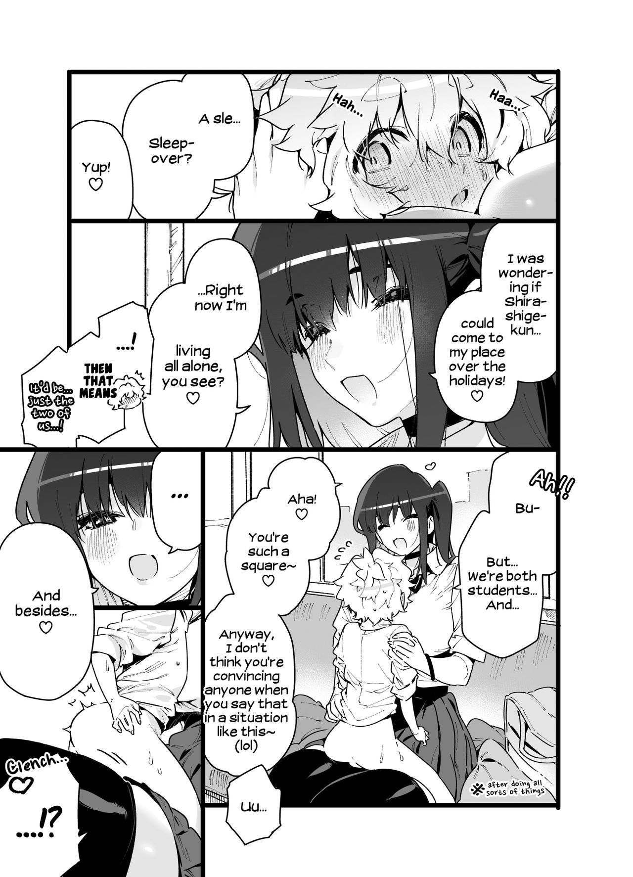 [牛タン定食への恋 (チョモラン)] クラスメイトの女子淫魔に連休中のお泊り会で襲われちゃう男子の話 [英訳] [DL版]