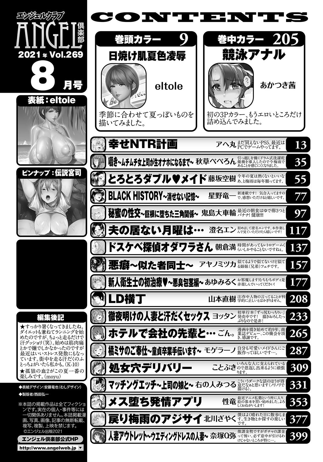 ANGEL 倶楽部 2021年8月号 [DL版]