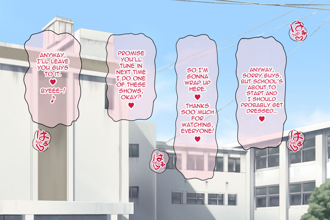 [Fall-in-Love] 生放送!黒ギャル全裸登校 [英訳]