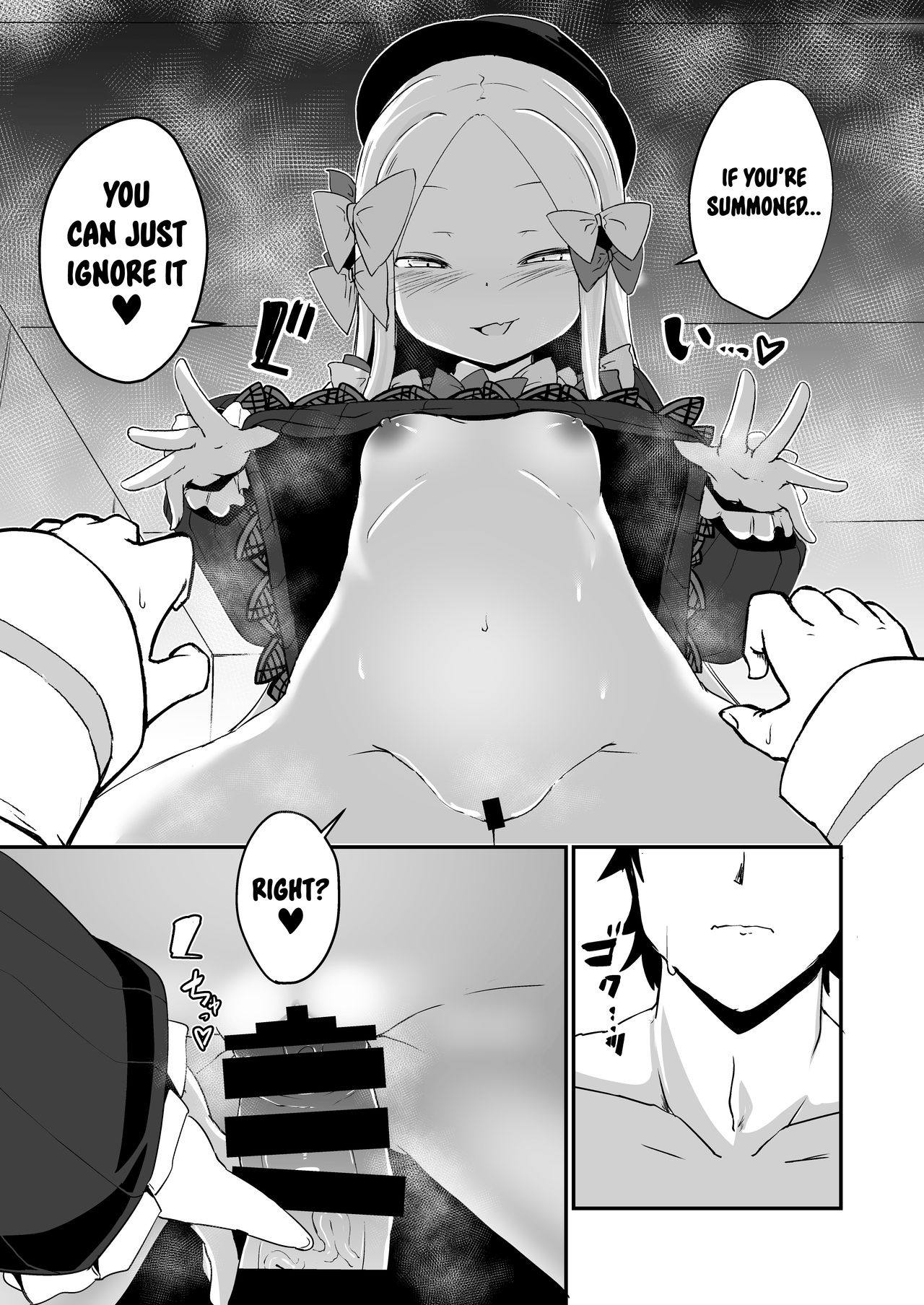 [寿司屋 (春々春兎)] アビーのこんな格好を見て興奮してしまったの?マスター♪イケナイ人だわ (Fate/Grand Order) [英訳] [DL版]