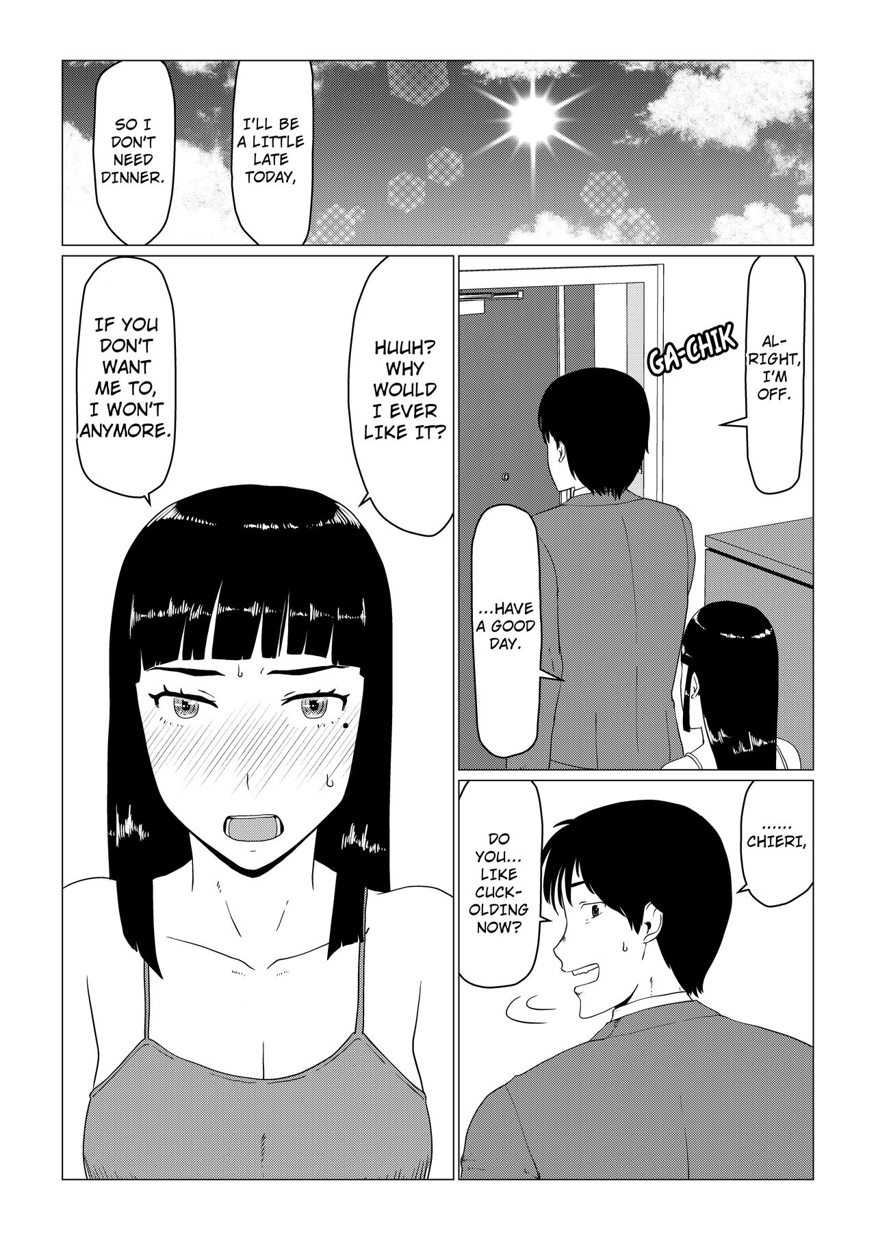 [地獄のにゃんこ] ちえりさんは負けられない！2 -夫公認マンション共有寝取らせ便器妻・後編- [英語]