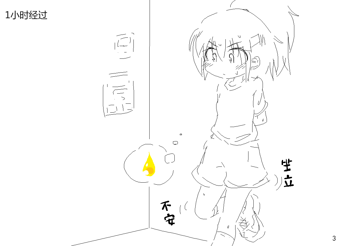 [青くらげ] おっしこ我慢 [中国翻訳]