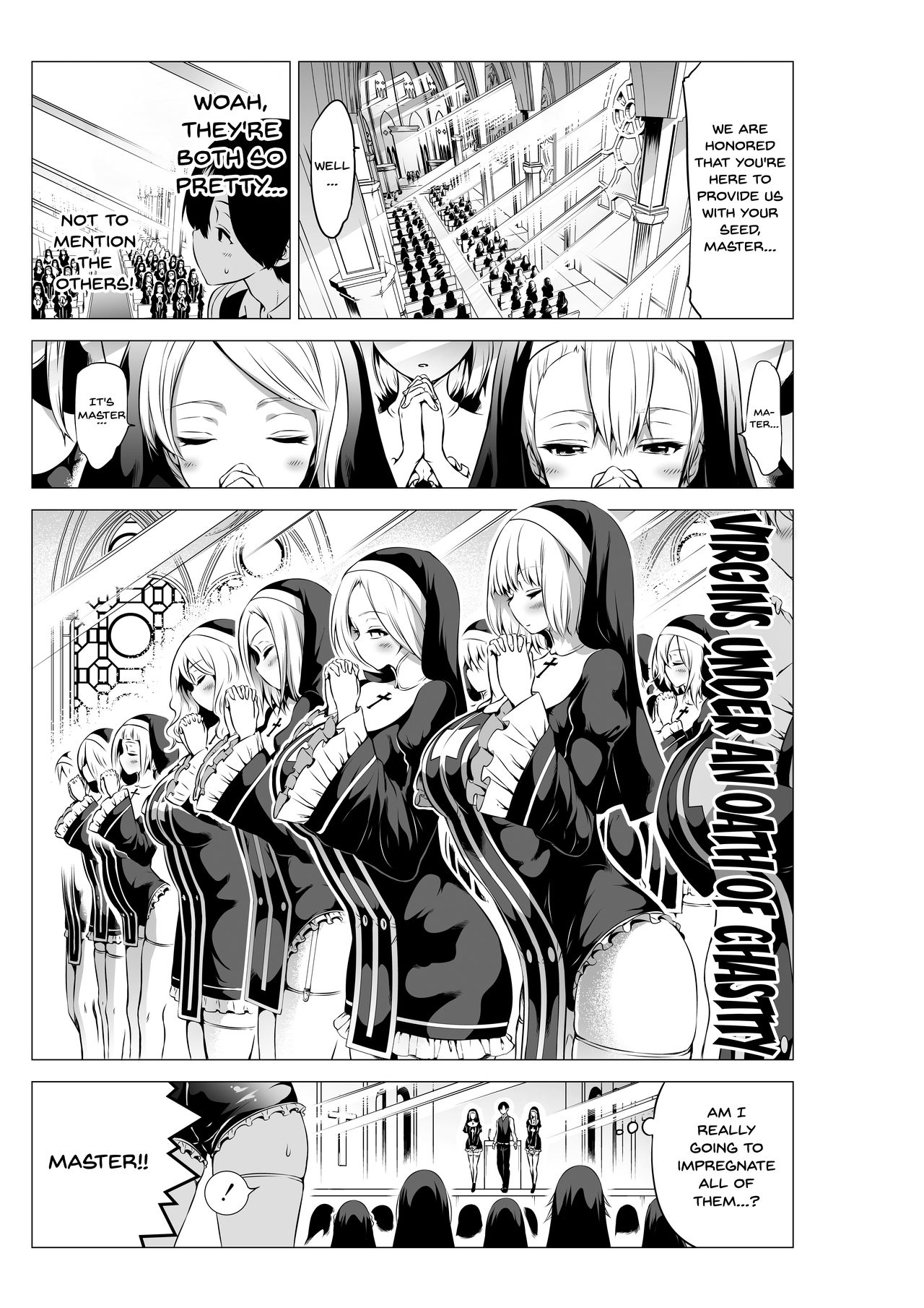 [赤月屋 (赤月みゅうと)] 異世界ハーレムパラダイス番外編～禁欲のシスターの国～ [英訳] [DL版]