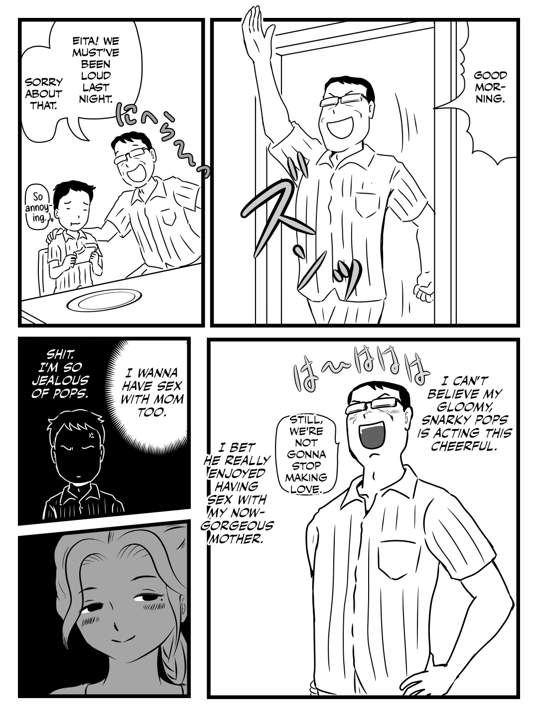 [桃尻ハッスル堂] 出戻り母さんがエロくなっていた件 [英訳]