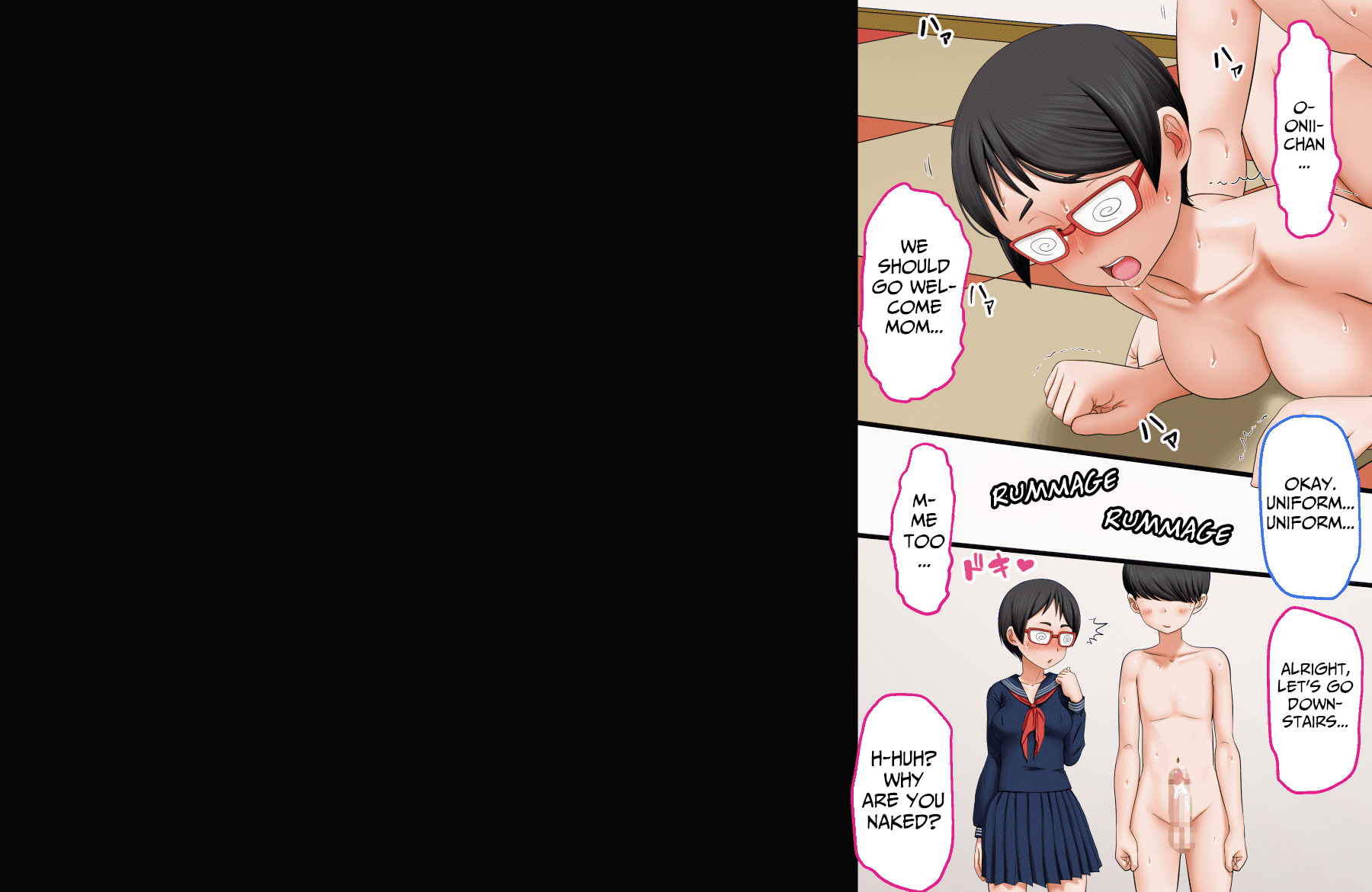 [AIM] ボクのお兄ちゃんが『妹観察記録』を作っていたのでエッチな知識ゼロのフリして色々されちゃった話 [英訳]