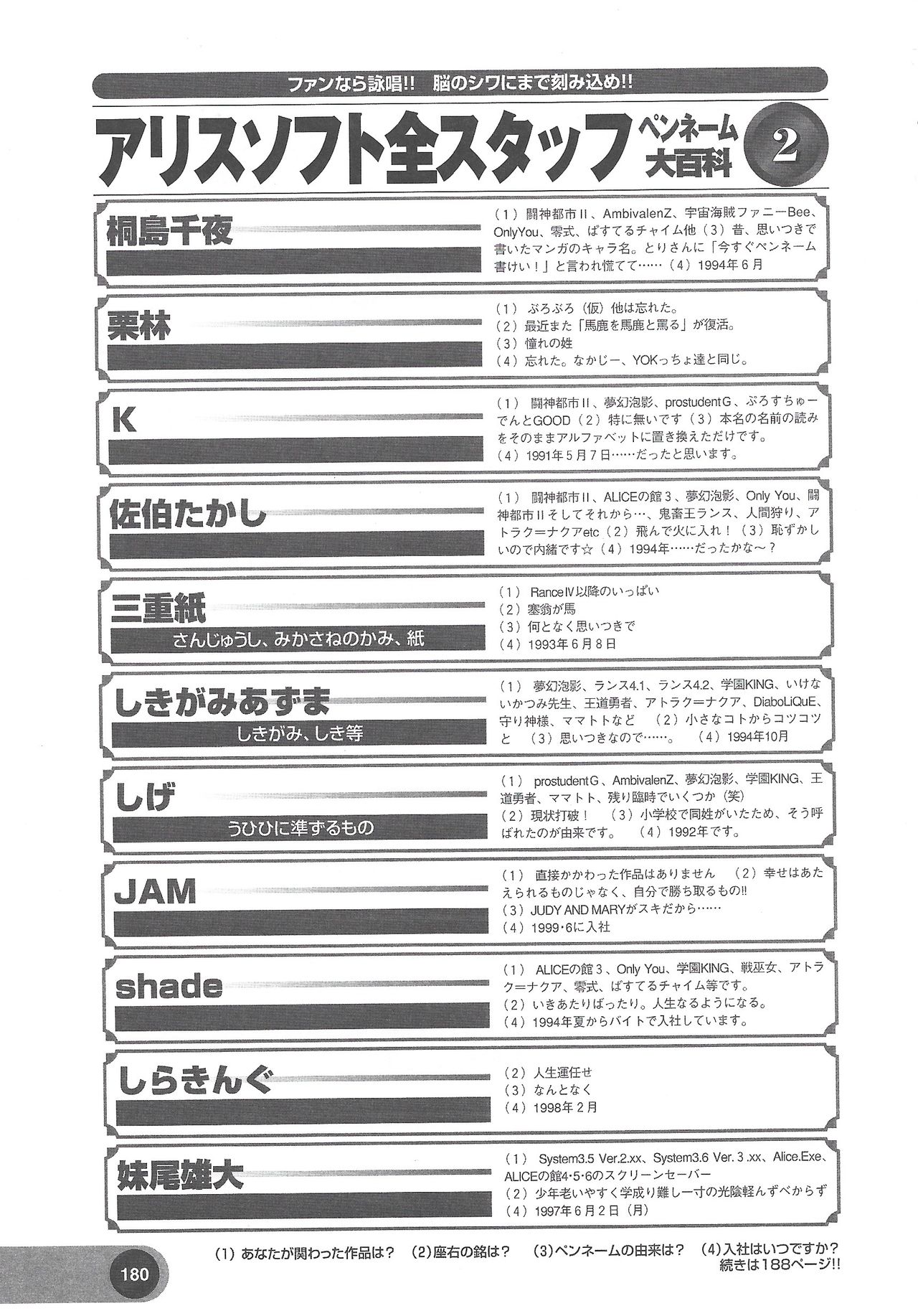 アリスソフト公式完全必勝ガイド2