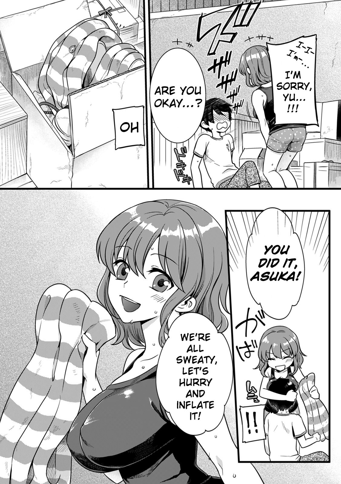 [紅威ヨル]「女のア○コでもう…イクぅっ」 俺のカラダで大暴走!? 従弟のデッカい『アレ』に何度も絶頂 1 [英訳] [DL版]