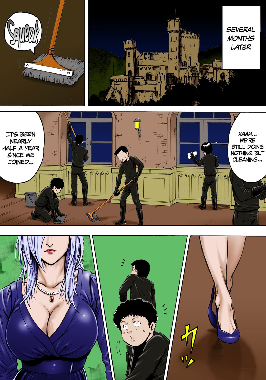 [DT工房 (DAIGO)] 悪の女首領と童貞構成員 [英訳] [カラー化]