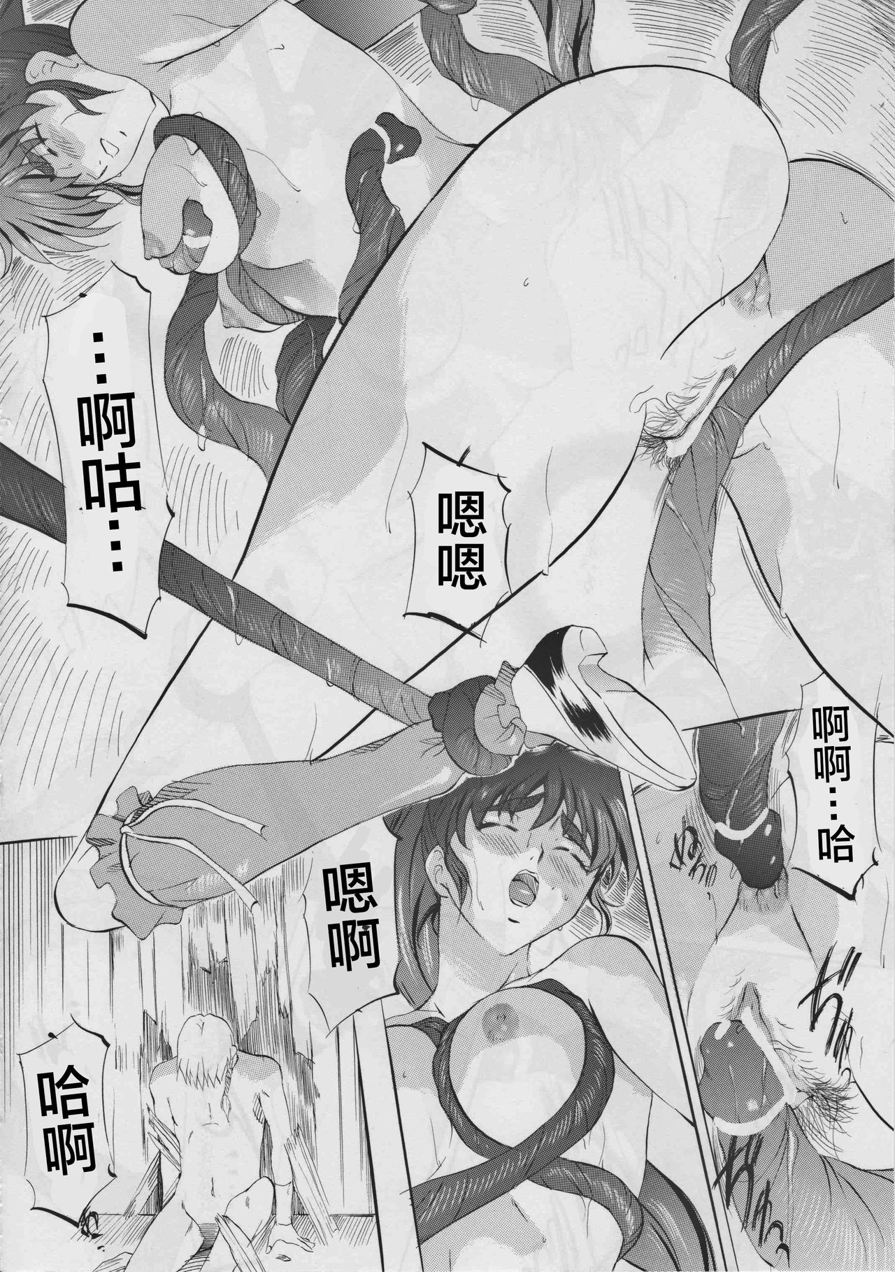 [武装女神 (神無月かんな)] 武装女神アーカイブスシリーズ4「亜衣&麻衣外伝～蒼き聖奴～ 亜衣～天女淫堕の章～」 (淫獣聖戦) [中国翻訳]