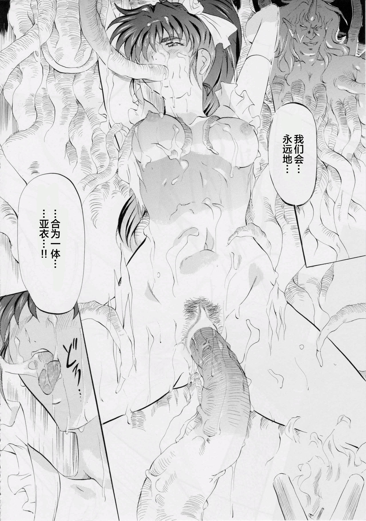 [武装女神 (神無月かんな)] 武装女神アーカイブスシリーズ4「亜衣&麻衣外伝～蒼き聖奴～ 亜衣～天女淫堕の章～」 (淫獣聖戦) [中国翻訳]