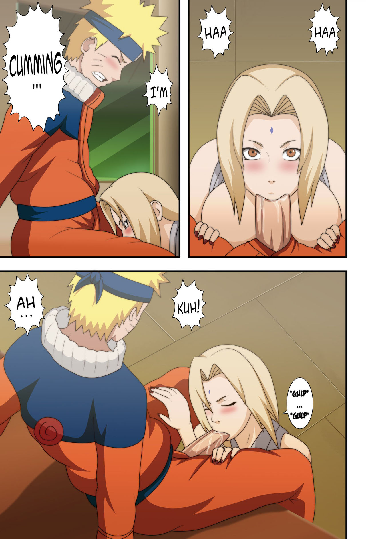 (C73) [NARUHO堂 (なるほど)] 巨乳の忍者 乳影 (NARUTO -ナルト-) [英訳] [カラー化] [無修正]